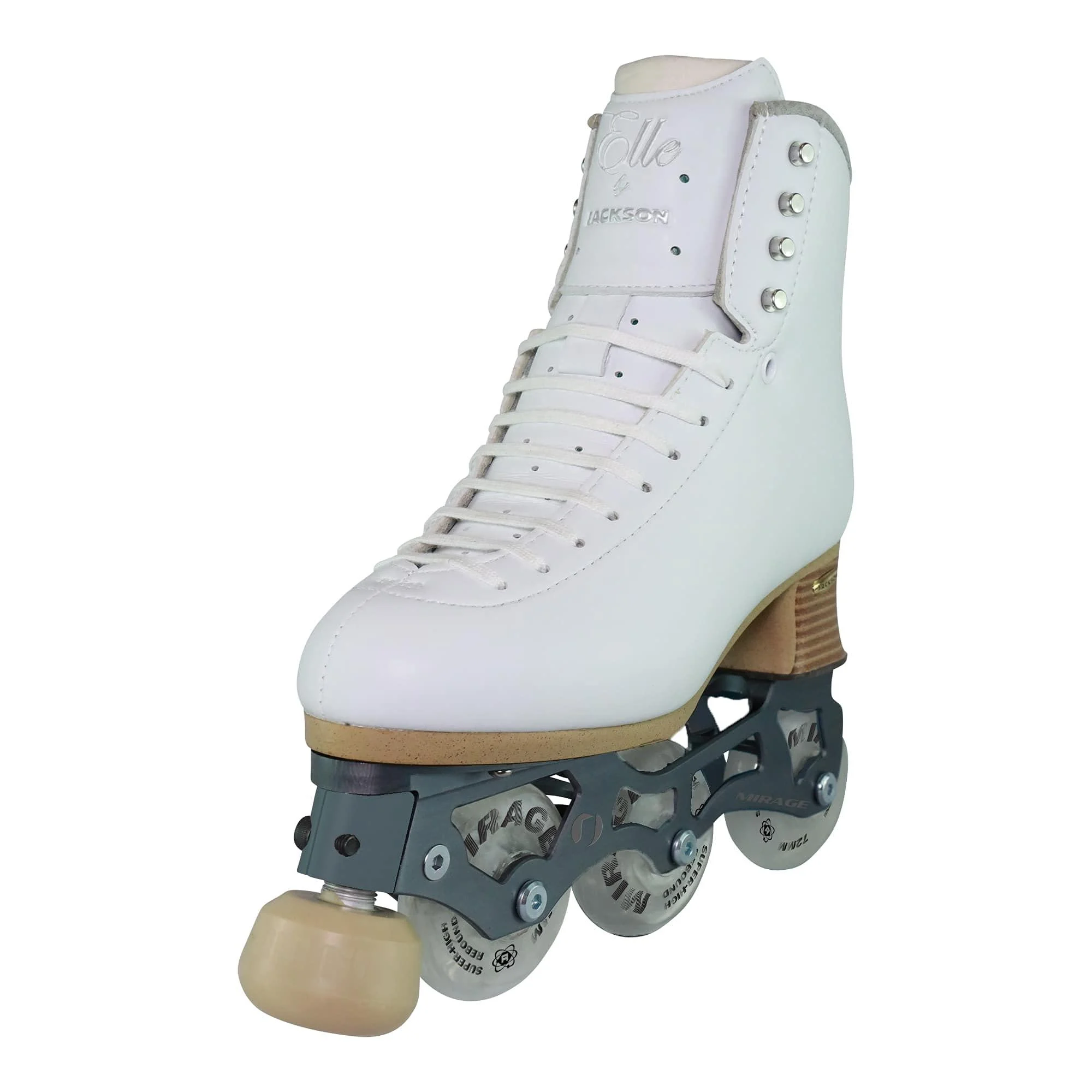 Jackson Atom Ultima Elle Women's Inline Figure Roller Skate White Womens Size 5.5 - Jackson Ultima