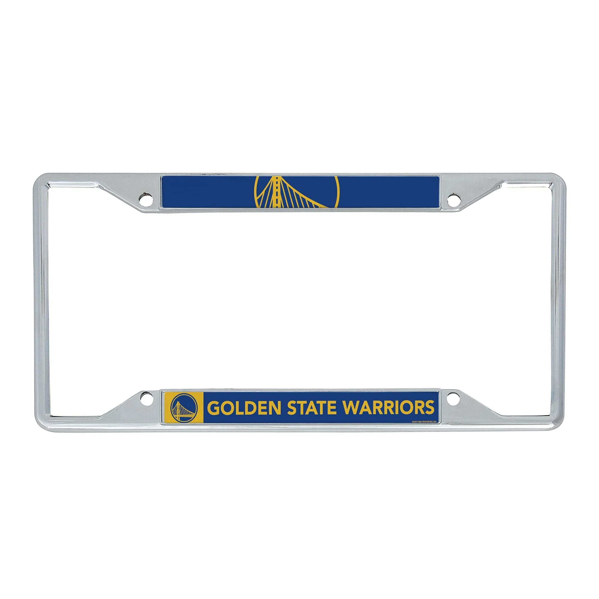Golden State Warriors Team NBA Metal License Plate Frame for Front or Back of Car Officially Licensed (Up Close) - Desert Cactus