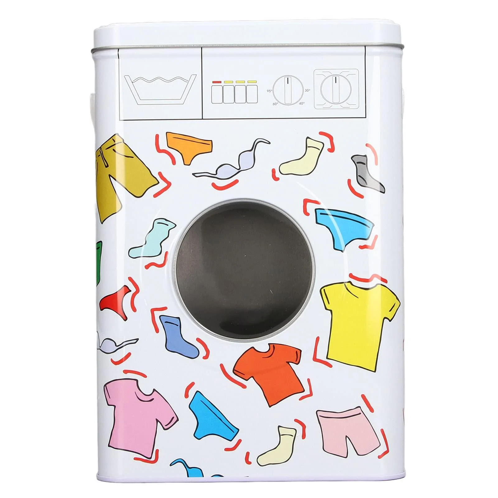 Laundry Detergent Container Metal Washing Powder Storage Tin Laundry Detergent Dispenser for Holding Pods Tablets Capsules Powder Detergent - Qcwwy