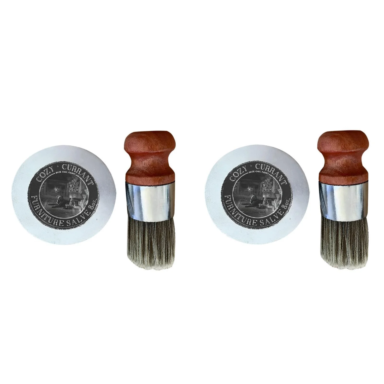 Furniture Salve 2x200g Salve with Brushes for Leather All-Natural Furniture Salve Long-Lasting Hydration Furniture Wax Wood Wax to Prevent Dryness and Cracking 2 Sets