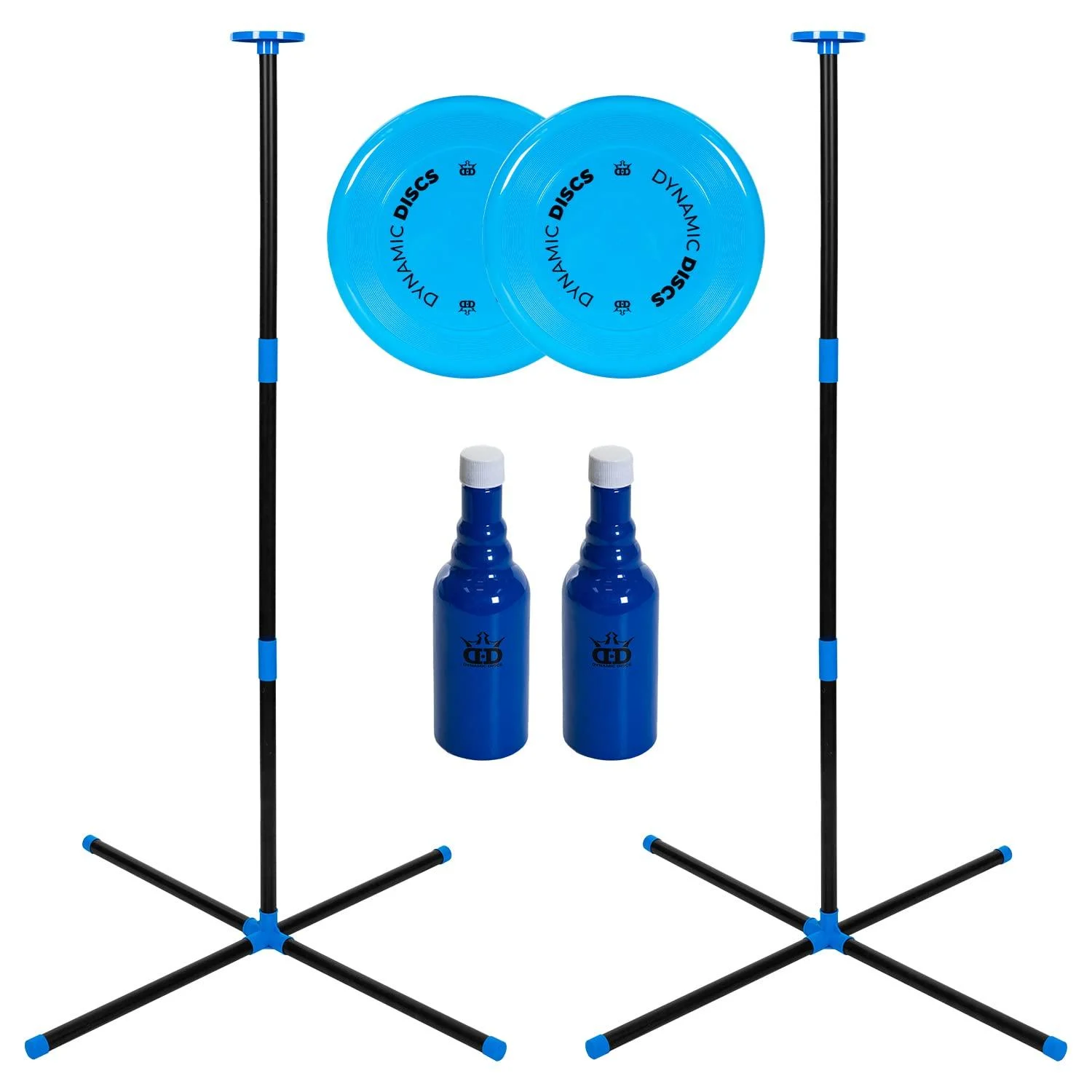 Dynamic Duel Outdoor Frisbee Yard Game | Polish Horseshoes | Beersbee | Fun for Adults and Family | Great for Beach, Backyard, and Outdoor Games | Unbreakable Bottles - DD DYNAMIC DISCS