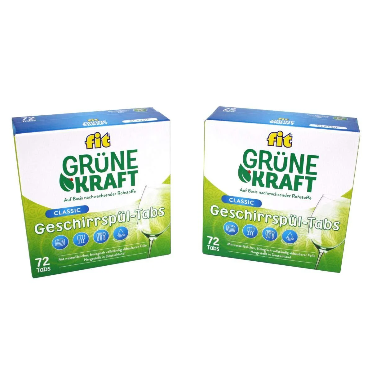 FIT Grne Kraft Classic 144 Tabs Dishwasher Tabs - Unbekannt