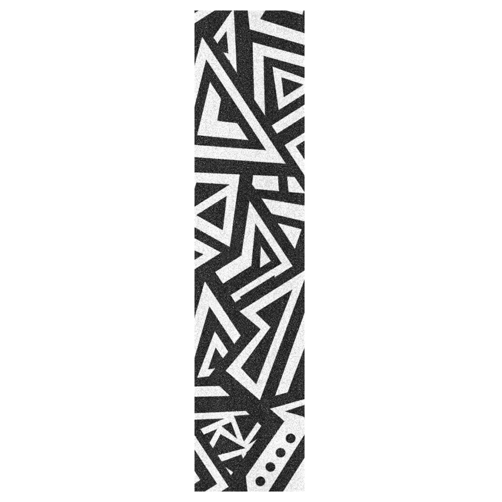 Eyanle Abstract Black White Skateboard Grip Tape 44x10Inch Sandpaper Longboard Scooter Griptape Design Non Slip and Anti-Tearing 12 44x10in