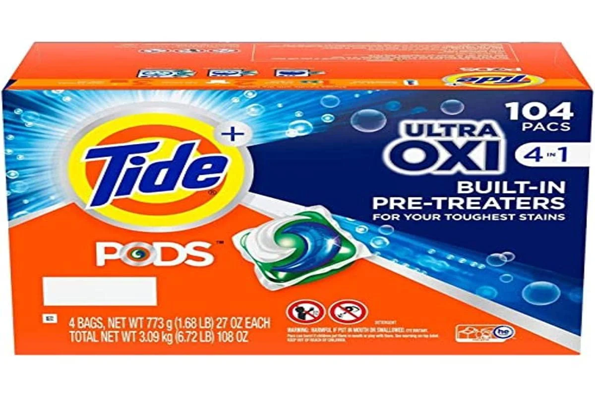 Tide PODS Ultra Oxi Liquid Detergent Pacs (104 Count)