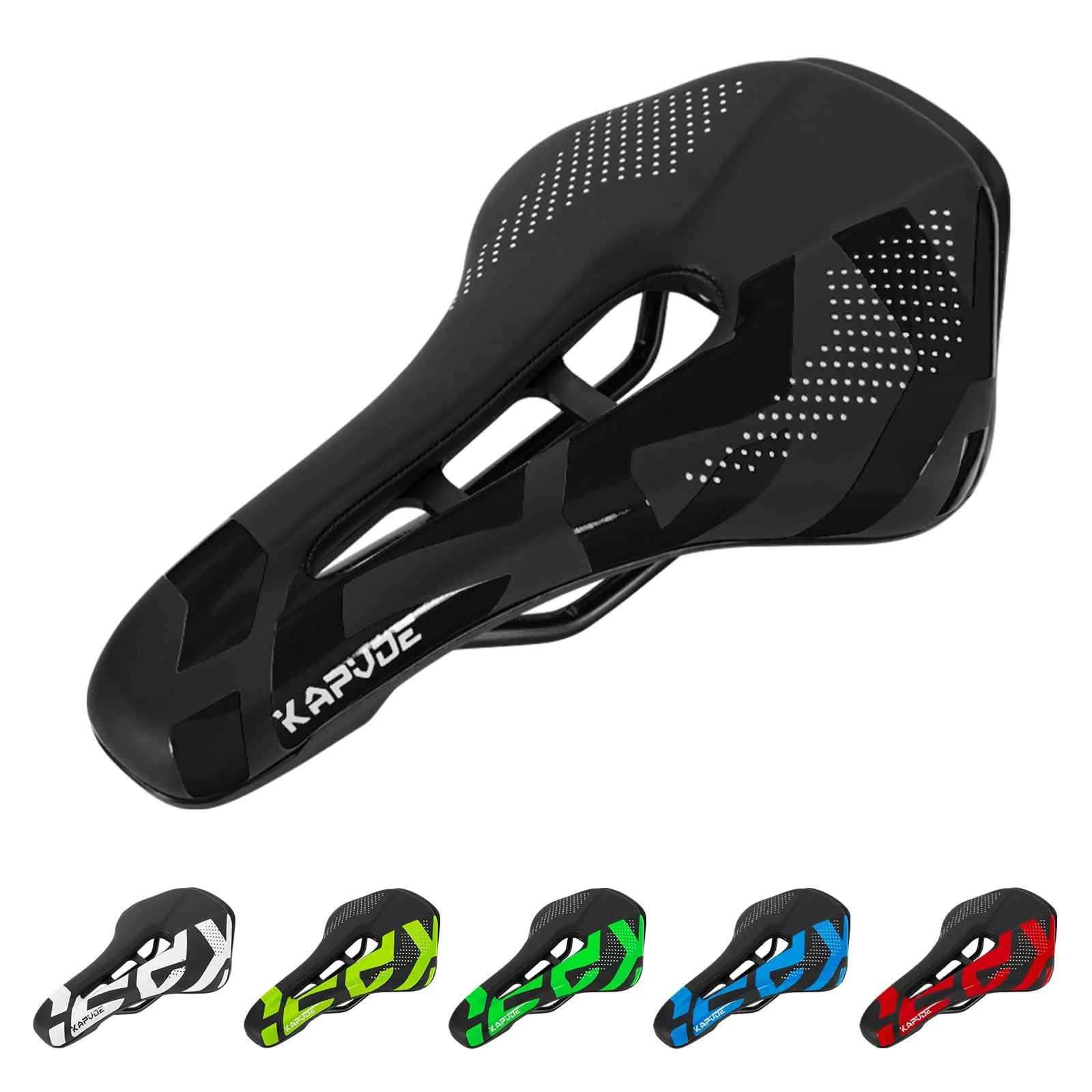 KAPVOE Mountain Bike Seat Bicycle Saddle Comfortable Memory Foam Cushion for MTB BMX Road Riding Specialized Black