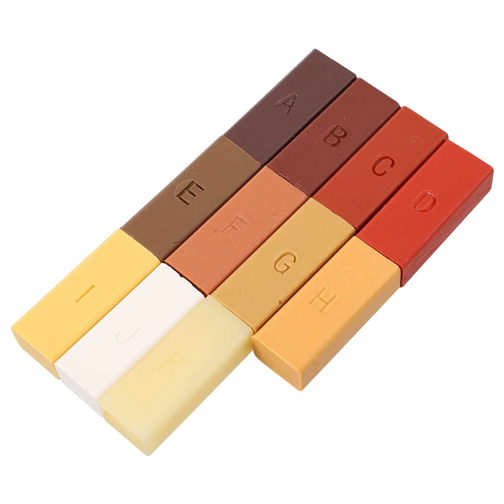 DOITOOL 1 Set Tile Repair Wood Wax Repair Kit Waxrx Lumber Crayon Timber Floor Repair Wax Stick Wood Repair Crayon Floor Repair Wax Kit Pastel Markers Paraffin Mending Pen Furniture