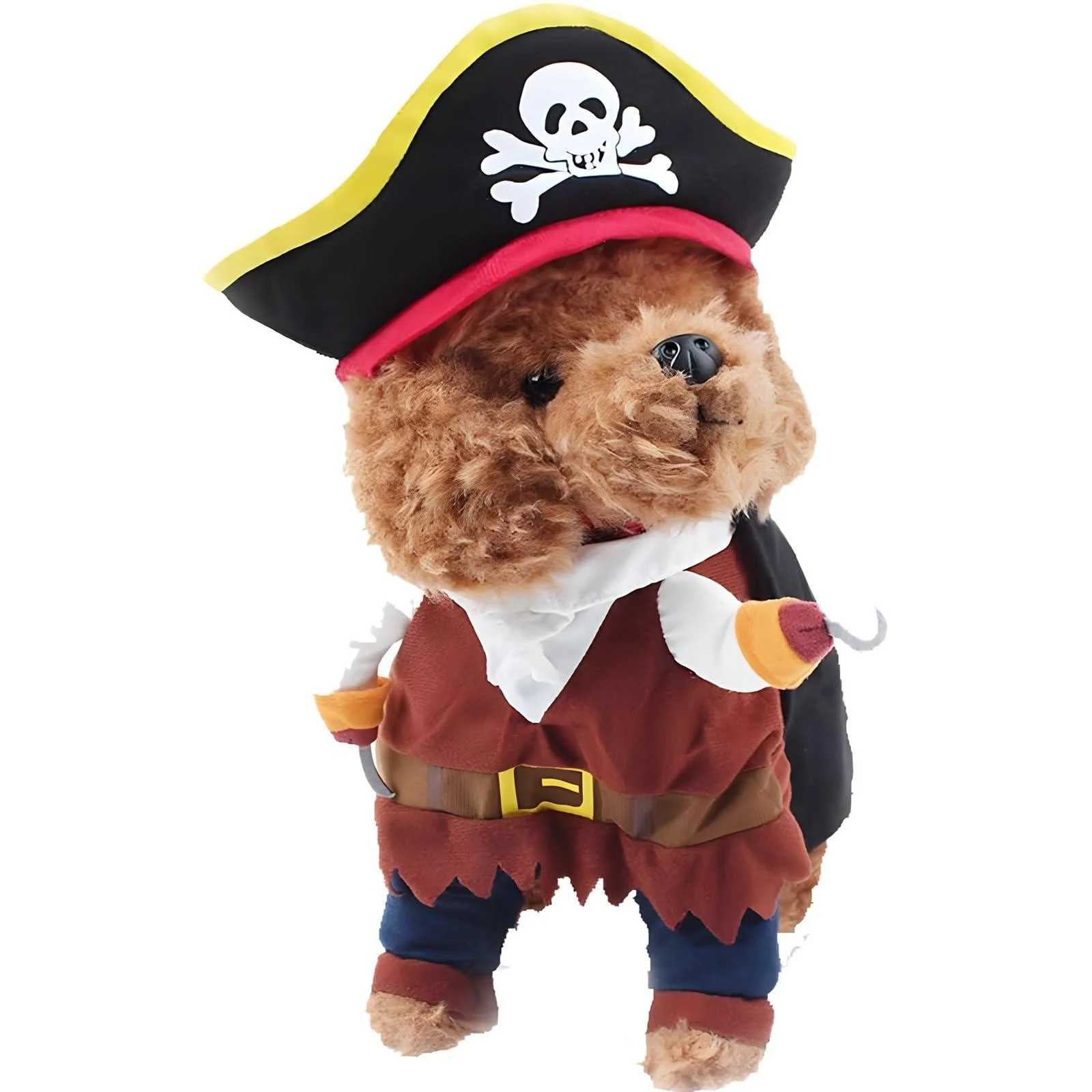 DELIFUR Pet Dog Costume Pirates of the Caribbean Style Cat Costumes(M) Medium Pirate