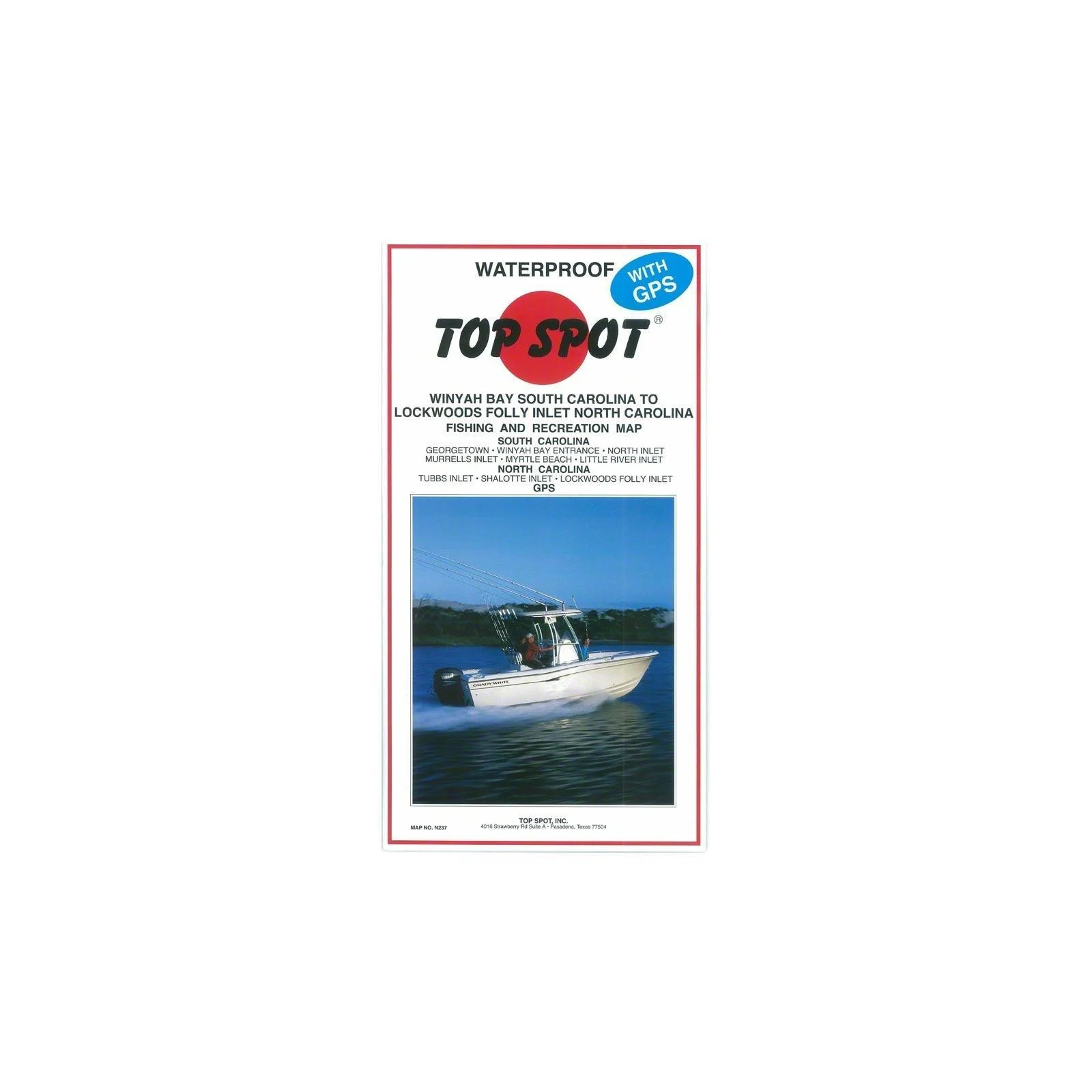 Top Spot Map N237 Winyah Bay S.C. to - Topspot