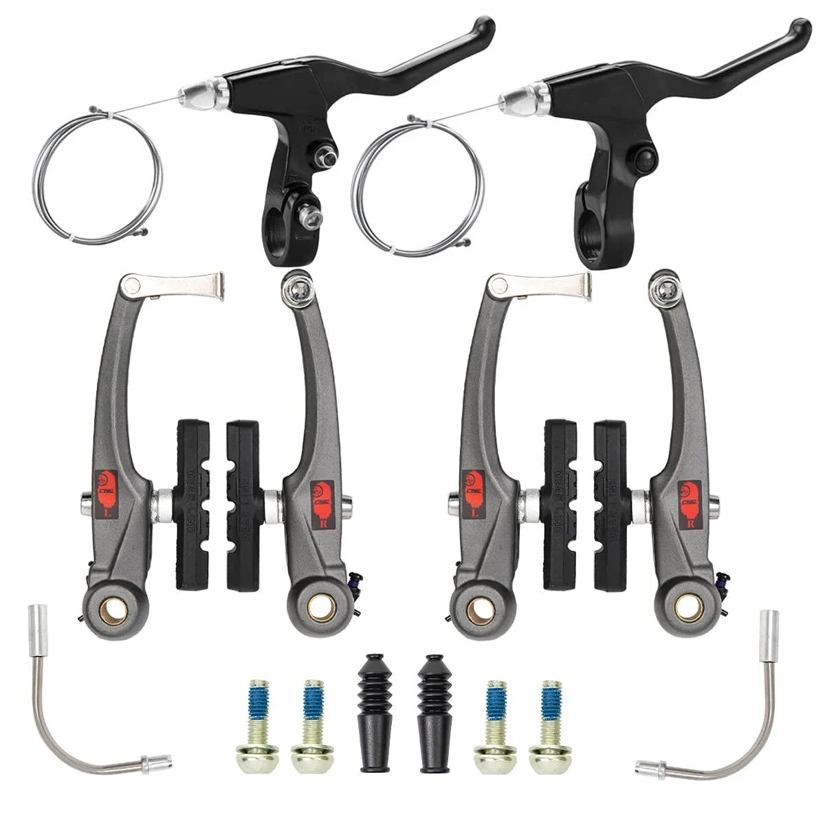 CNC Mountain Bike V Brake Set, Bicycle V Brake for Front/Rear