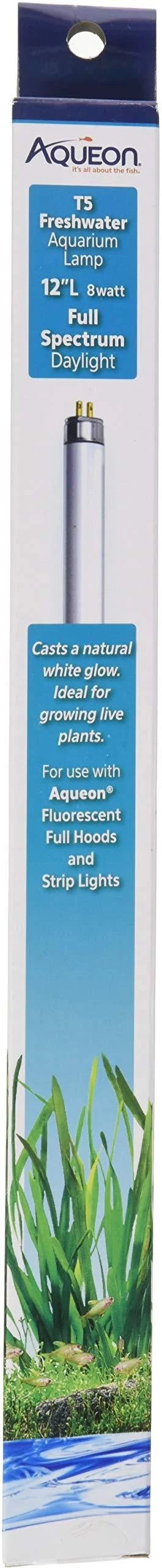 Aqueon Full Spectrum Daylight T5 Fluorescent Bulb, 8 Watts Black