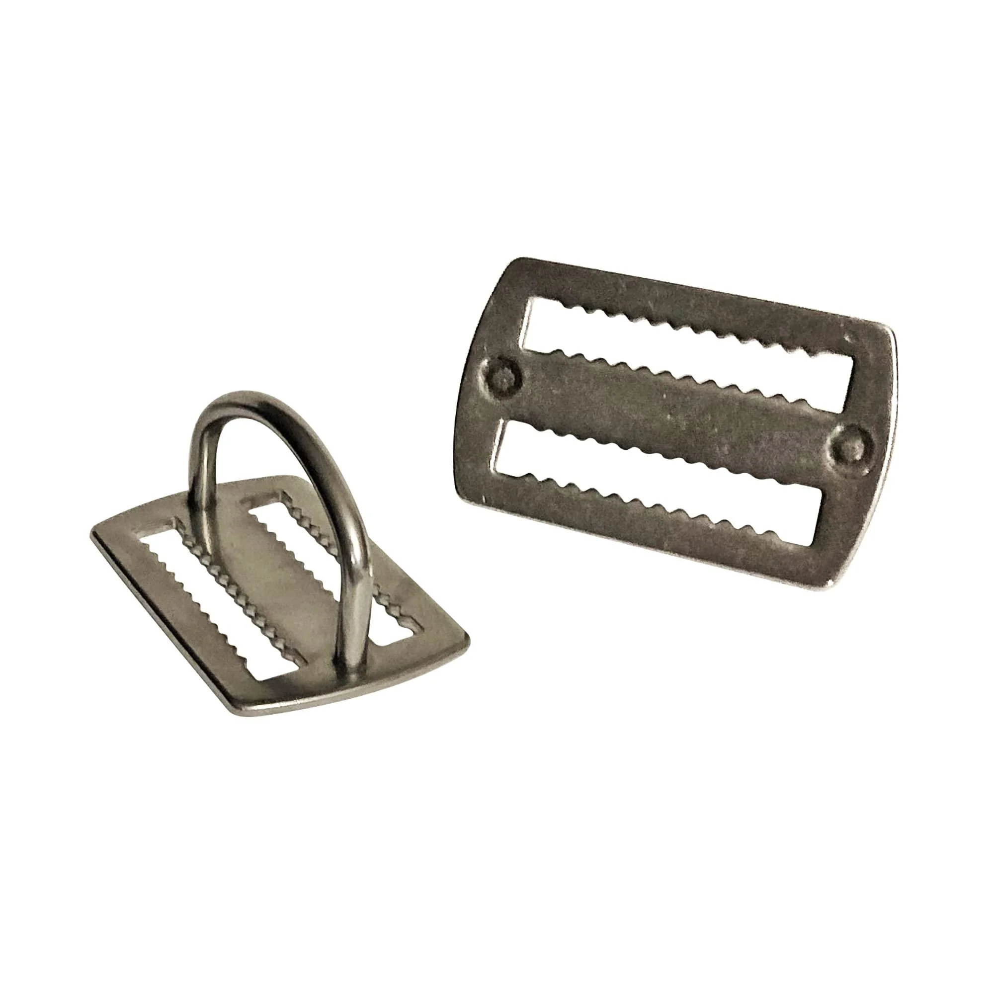 Two-Pack D-Ring Keeper Stoppers for Your Scuba Diving Weight Belt - Corrosion Proof Stainless Steel Retainer Design to Secure Your Dive Weight in Place and Attach Your Dive Gear and Accessories