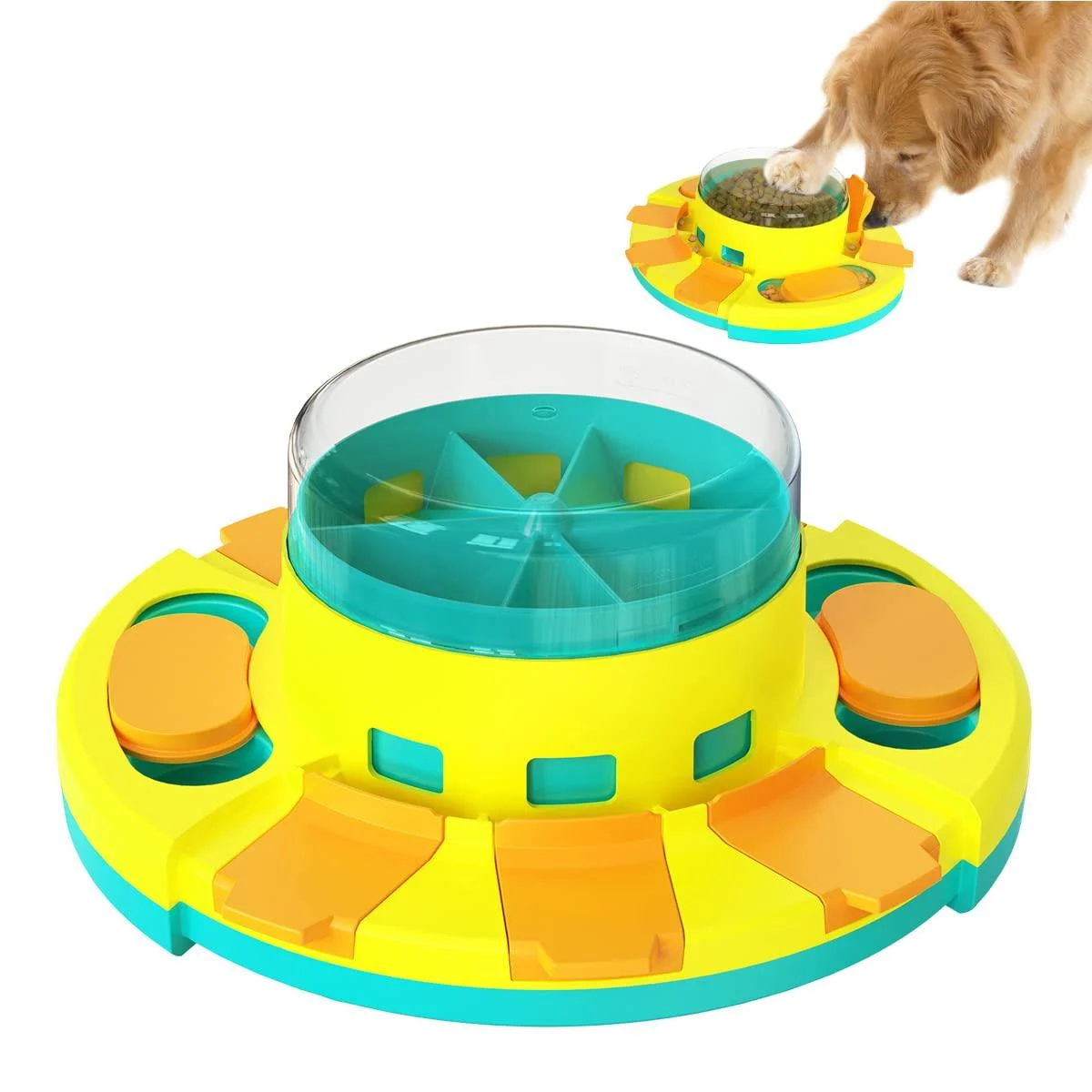 TENGDEE Dog Puzzle Toys Interactive Dog Toys for Dogs Training Funny Feeding Dog Treat Puzzle for Small and Medium Dogs Treat Dispenser for large dogs Slow Feeder to Aid Pets Digestion