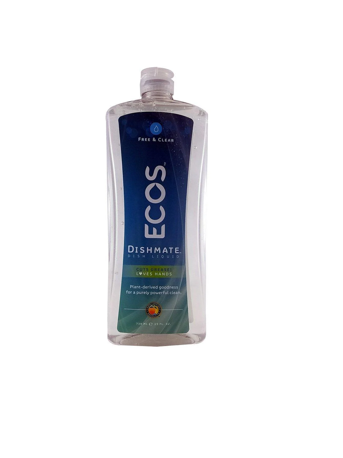 Earth Friendly Products Dishmate Dish Liquid Free and Clear 25 Fl Oz (Pack of 6)