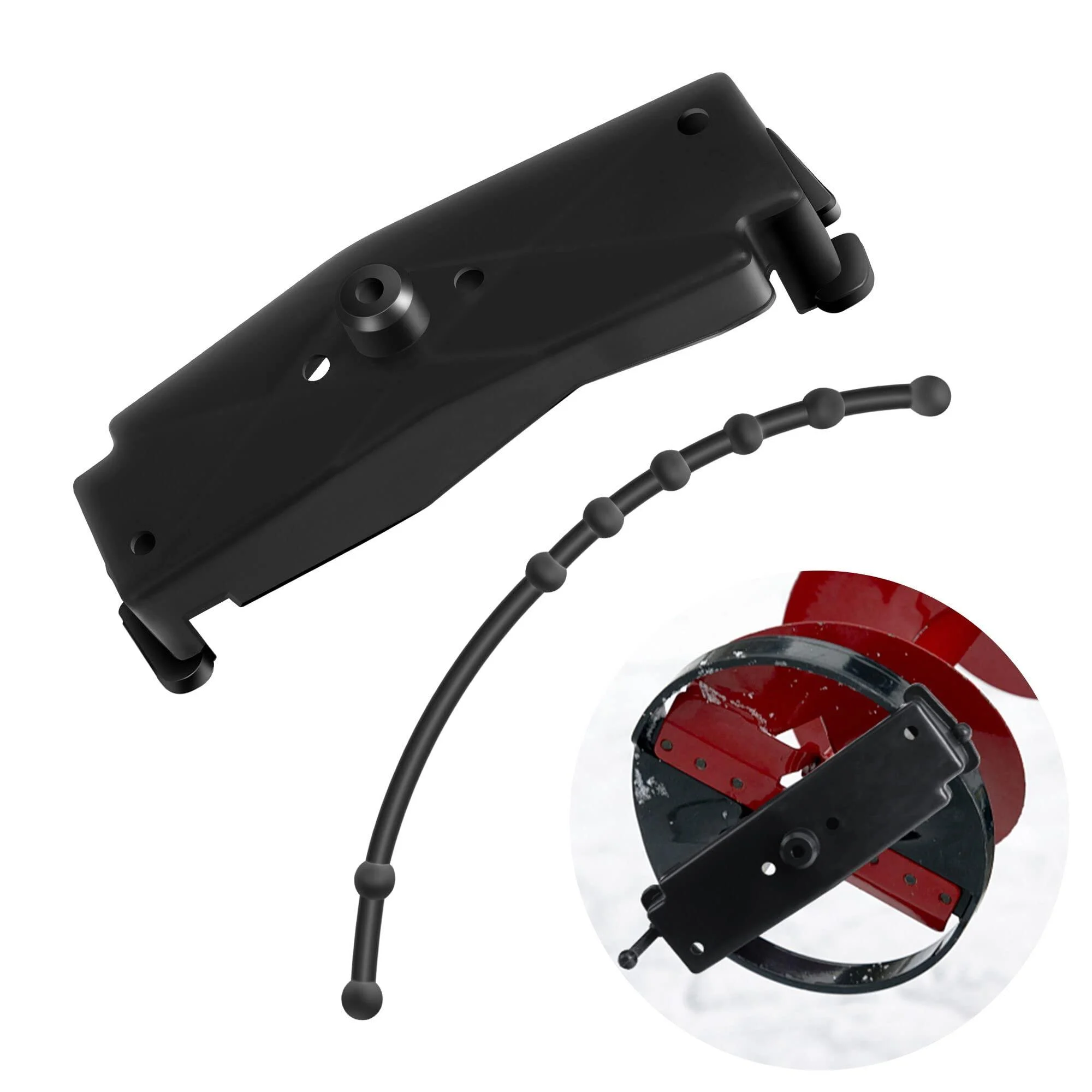 Watayo 7 Inch Ice Augers Blade Guard-Hand Auger Blade Protector-Ice Augers Blade Safety Cover Rubber Guard Strap for Protect The Blades from Damage 1set