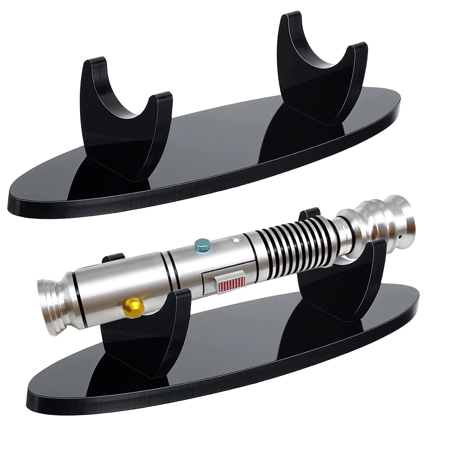 WANLIAN Lightsaber Stand Sword Stand Acrylic Desktop Lightsaber Stand Display Sword Stand for Lightsaber Display (Black)