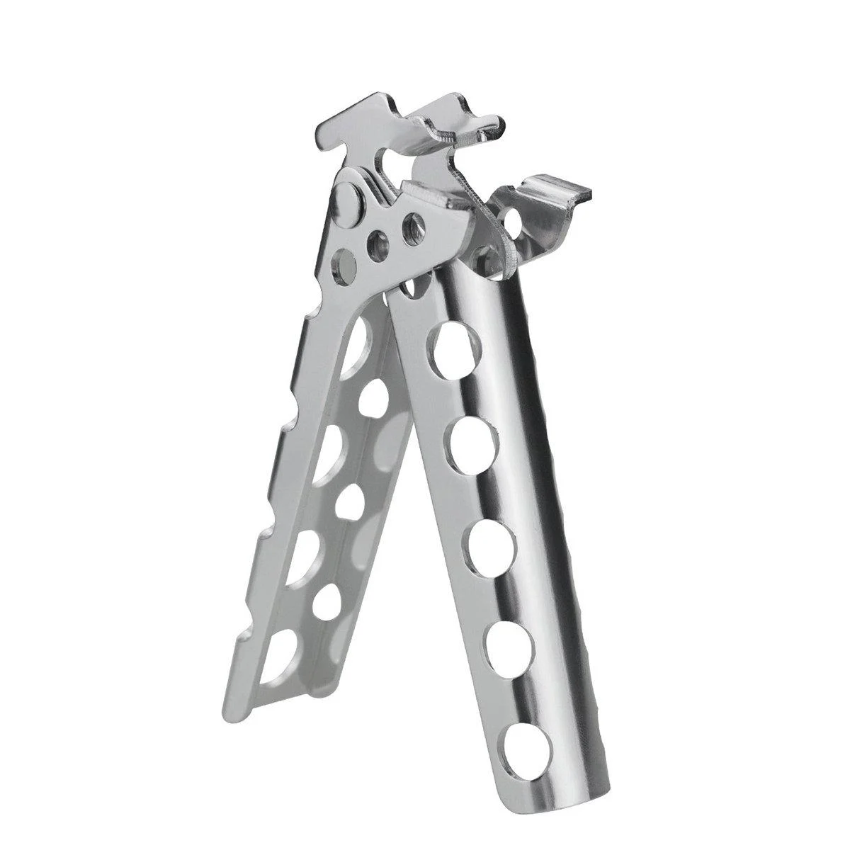 Cyberone Aluminum Bowl Pot Gripper Pan Gripper Hot Dish Plate Holder Pot Holder Lifter Clip Clamp for Outdoor Cooking Camping Picnic BBQ Length 4.9" 1pc
