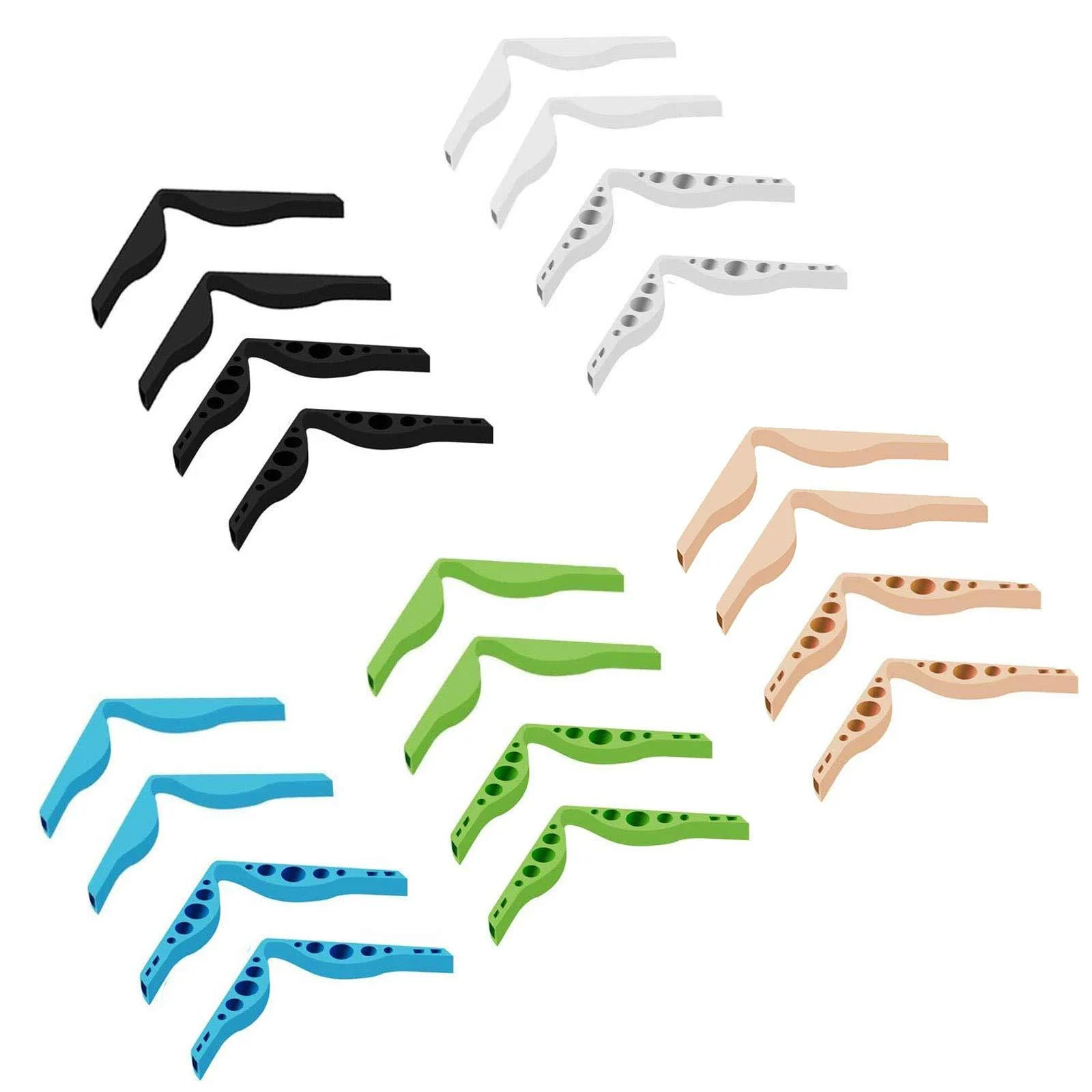 20 Pcs Nose Bridge Strip Anti-fog Silicone, Nose Bridge Pad for Face_Mask, Inner Nose Bridge Clip Prevent Eye Glasses from Fogging Inner Bracket Washable Reusable Increases Breathing Space