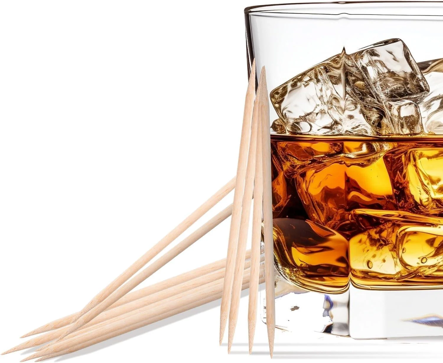 Licker Pickers Old Fashioned Flavored Toothpicks - 25 All White Birchwood Aged in Premium Spirits Old Fashioned 25