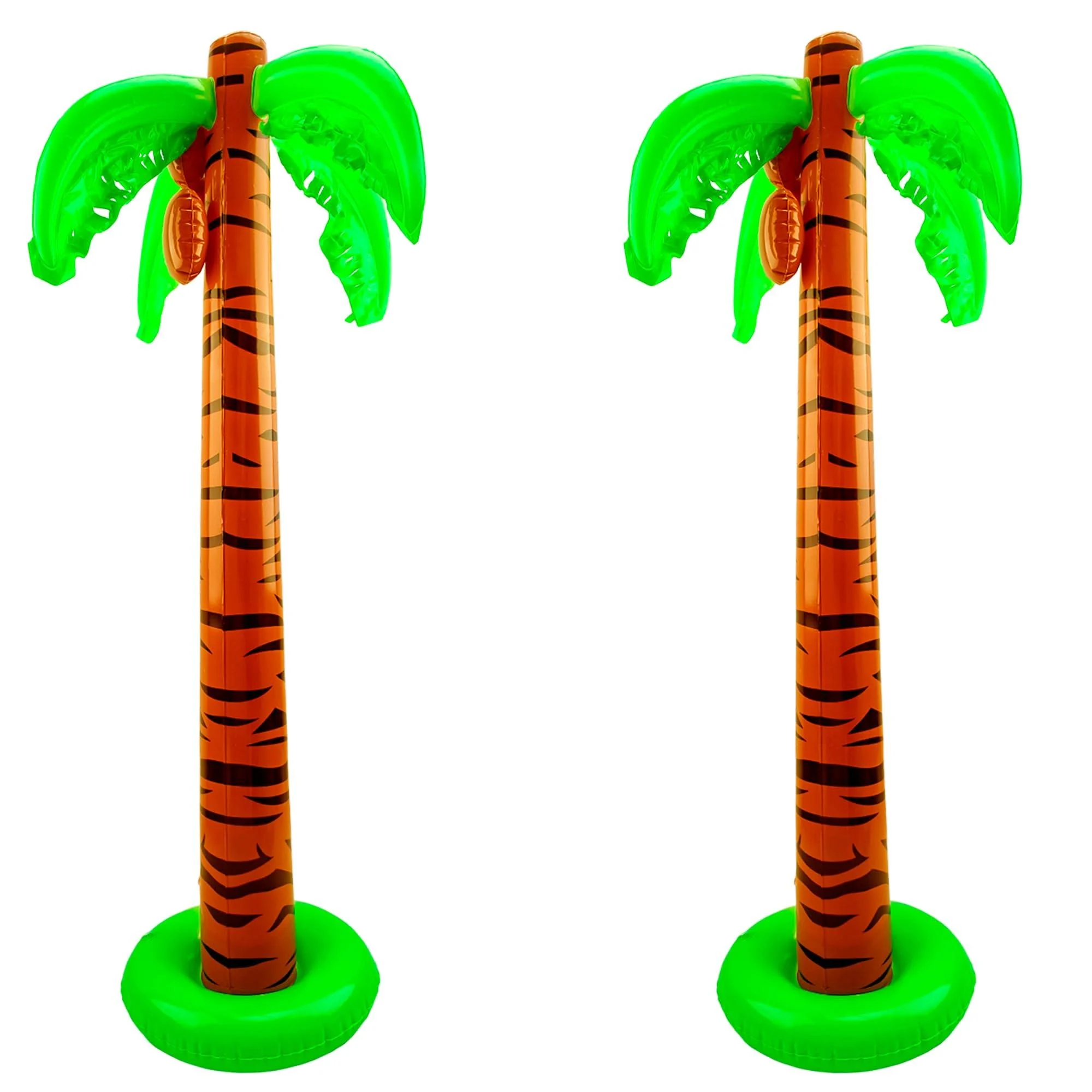 2 Pieces 40 Inch Inflatable Palm Trees Large Coconut Tree Blow Up Palm Trees for Summer Tropical Beach Hawaiian Party Decoration - Octaday