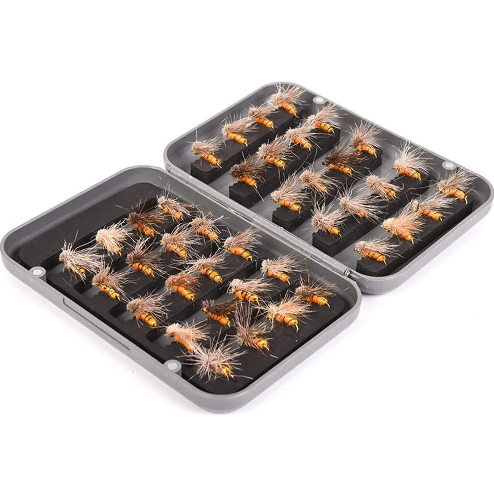 Topind fly fishing fly set dry fly trout fly fishing fly fishing bait for salmon trout seaside bar 40 pieces with box