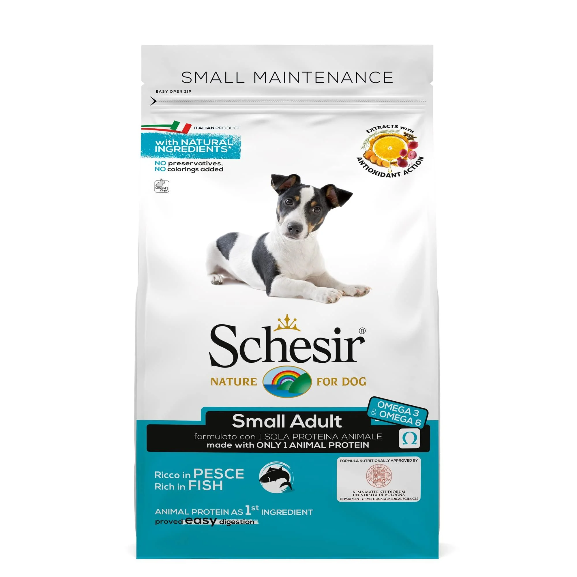 Schesir Dry food for small adult dogs Maintenance Line kibble - 2 kg bag