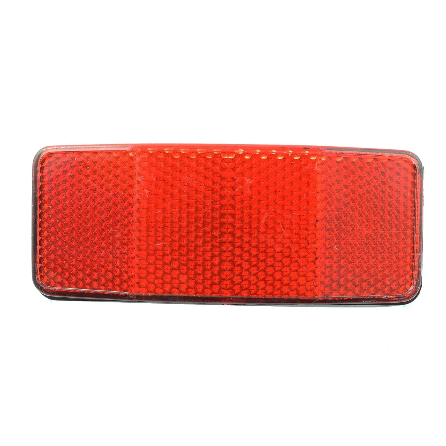 PZRT Handlebar Mount Safe Bicycle Reflector Reflective Front Rear Warning Light Bike Accessories Red 98x39mm