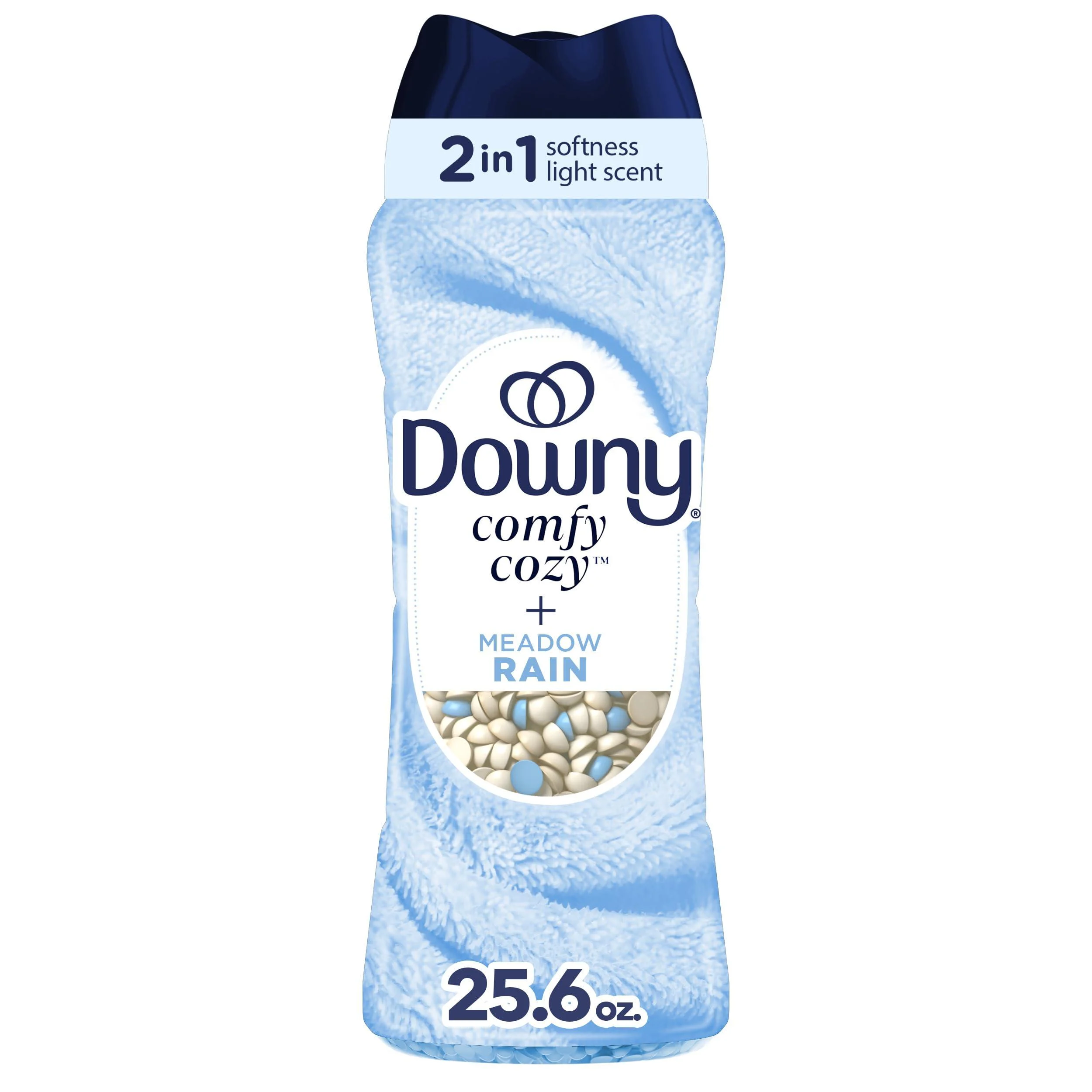 Downy Comfy Cozy In-Wash Laundry Scent Booster Beads Meadow Rain Scent 25.6 oz Softness and Freshness