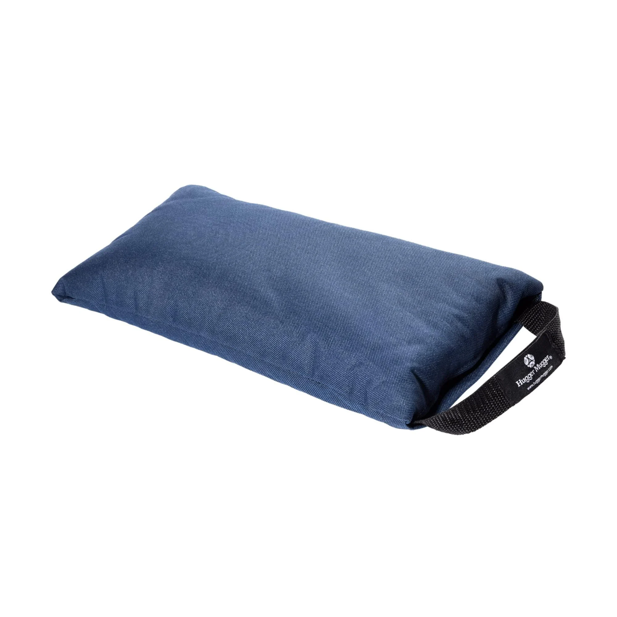 Hugger Mugger Unfilled 10lb Yoga Sandbag - Adds Weight to Your Poses, Zipper Cover, Sturdy Handle, Durable Material, Not Filled with Sand Navy