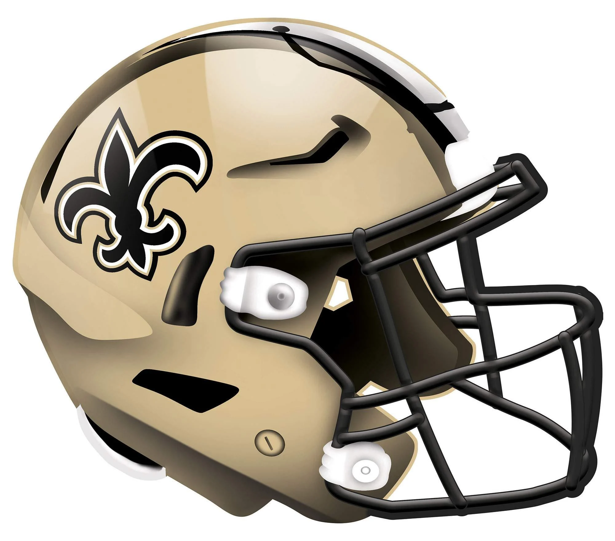 Fan Creations NFL New Orleans Saints Unisex New Orleans Saints Authentic Helmet, Team Color, 12 inch, (N1008-NOS)