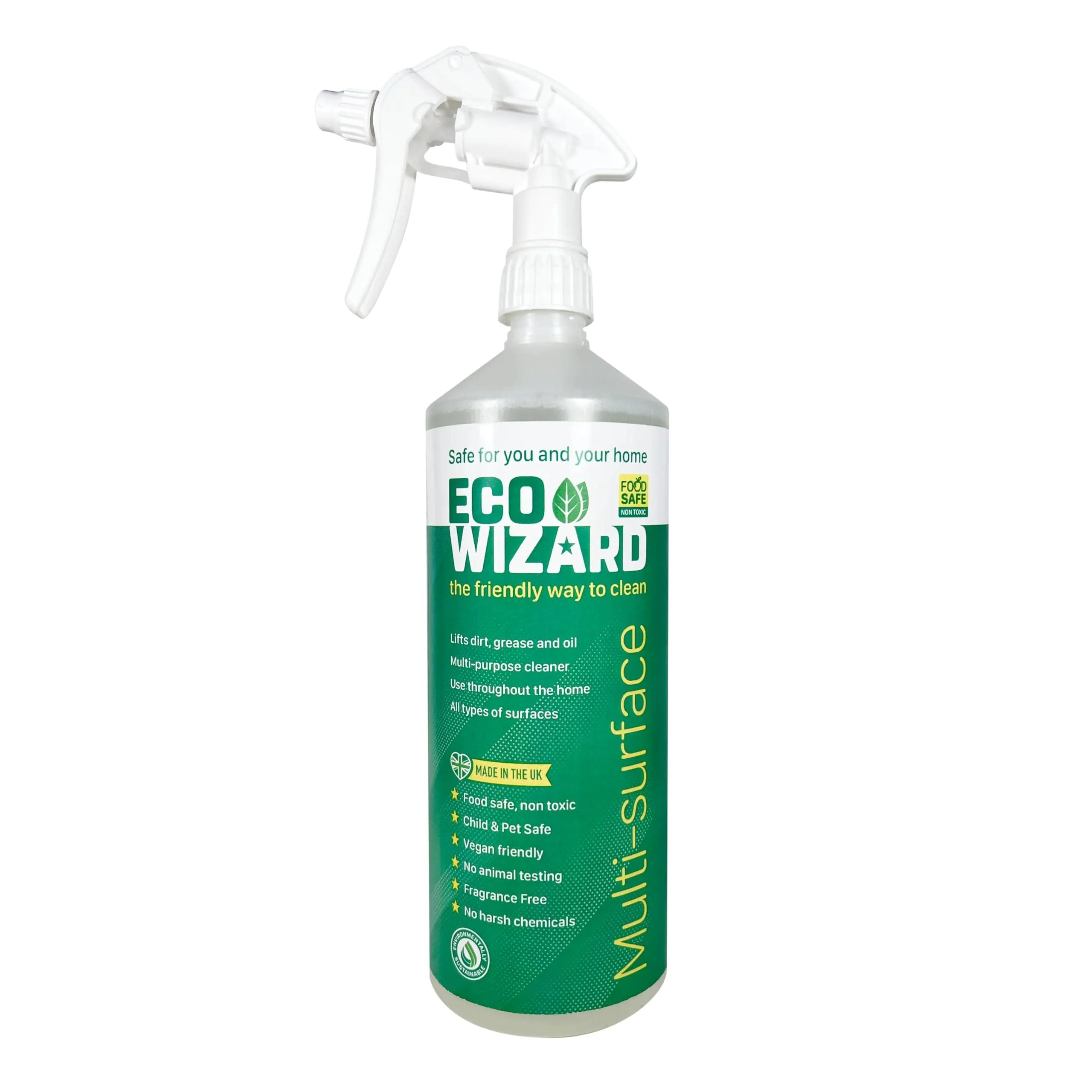 Multi-Purpose Surface Cleaner Spray Bottle (1 Liter) | Child & Pet Friendly | Environmentally Sustainable Bathroom and Kitchen Cleaner Spray | Cruelty Fragrance and Harsh Chemicals Free