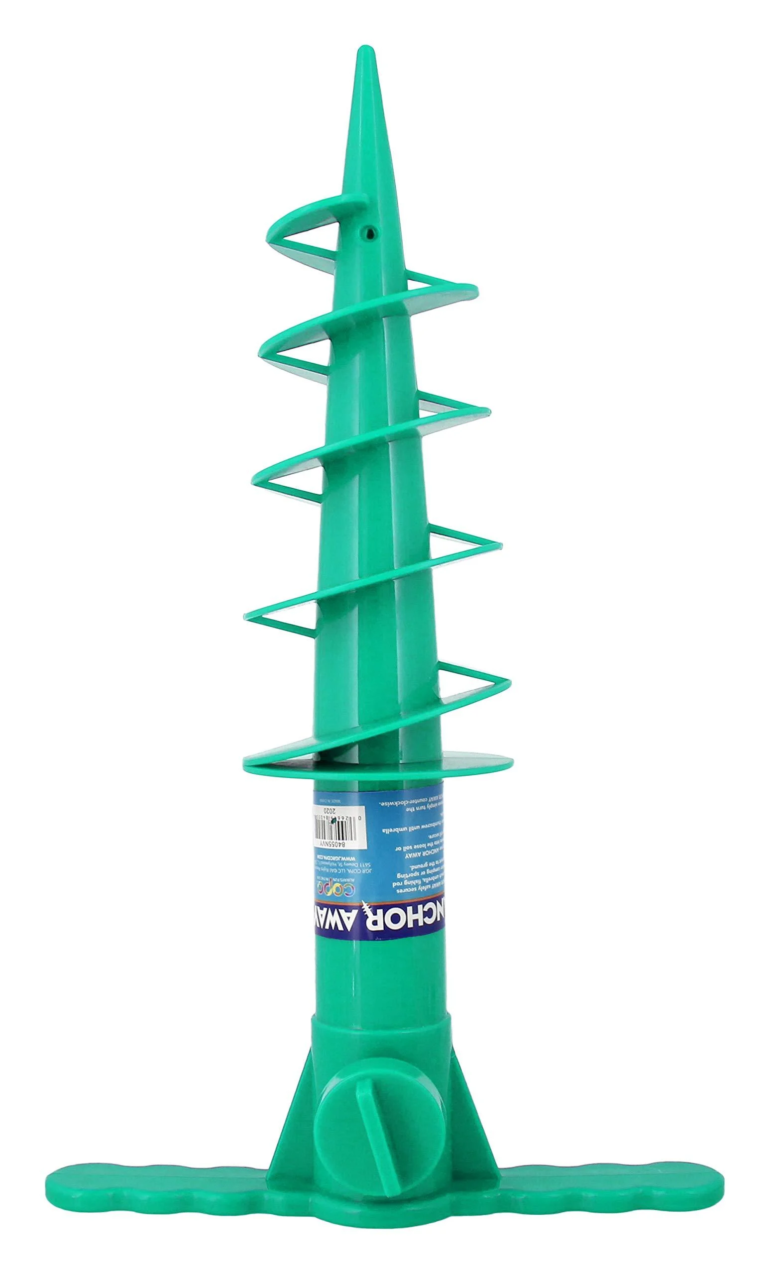 Beach Umbrella Anchor Sand Auger and Fishing Pole Sand Anchor by JGR Copa (Teal)