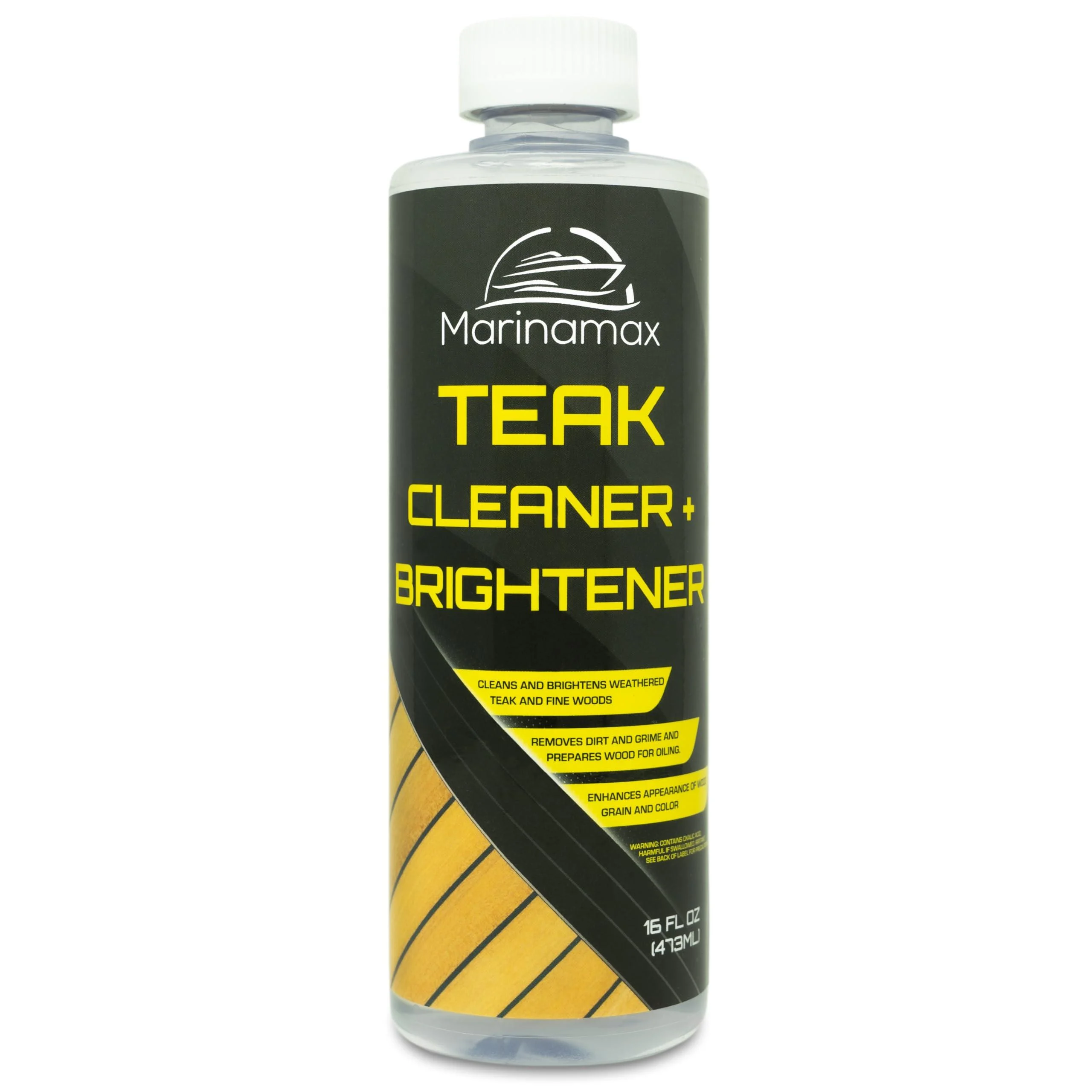 Teak Brightener + Cleaner | For Weathered Gray and Black Teak and Fine Wood | Prepares Teak For Teak Oil Application - Marinamax