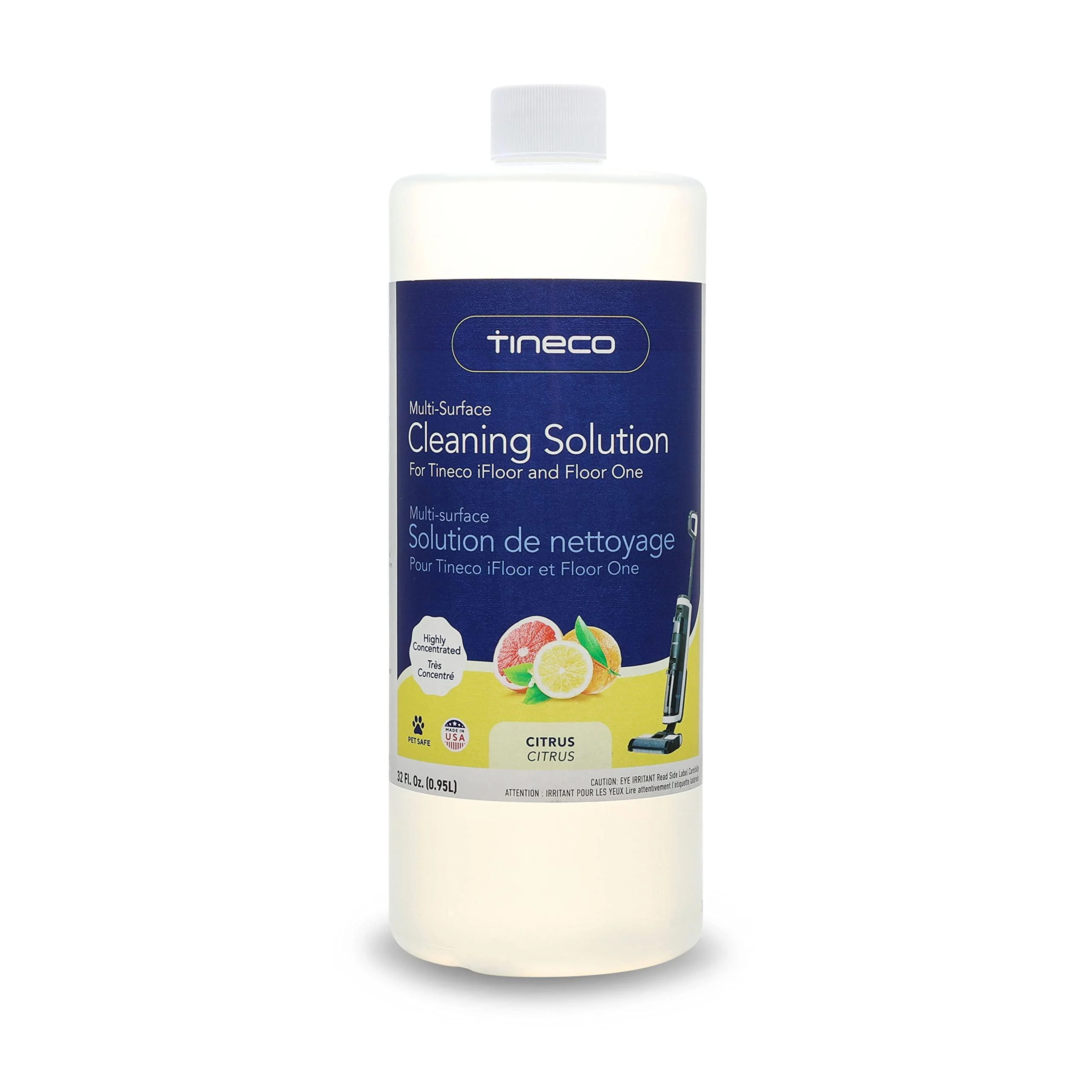 Tineco Multi-Surface Cleaning Solution 32Fl oz (0.95L) for Floor Cleaners, Citrus (9FWWS100700)