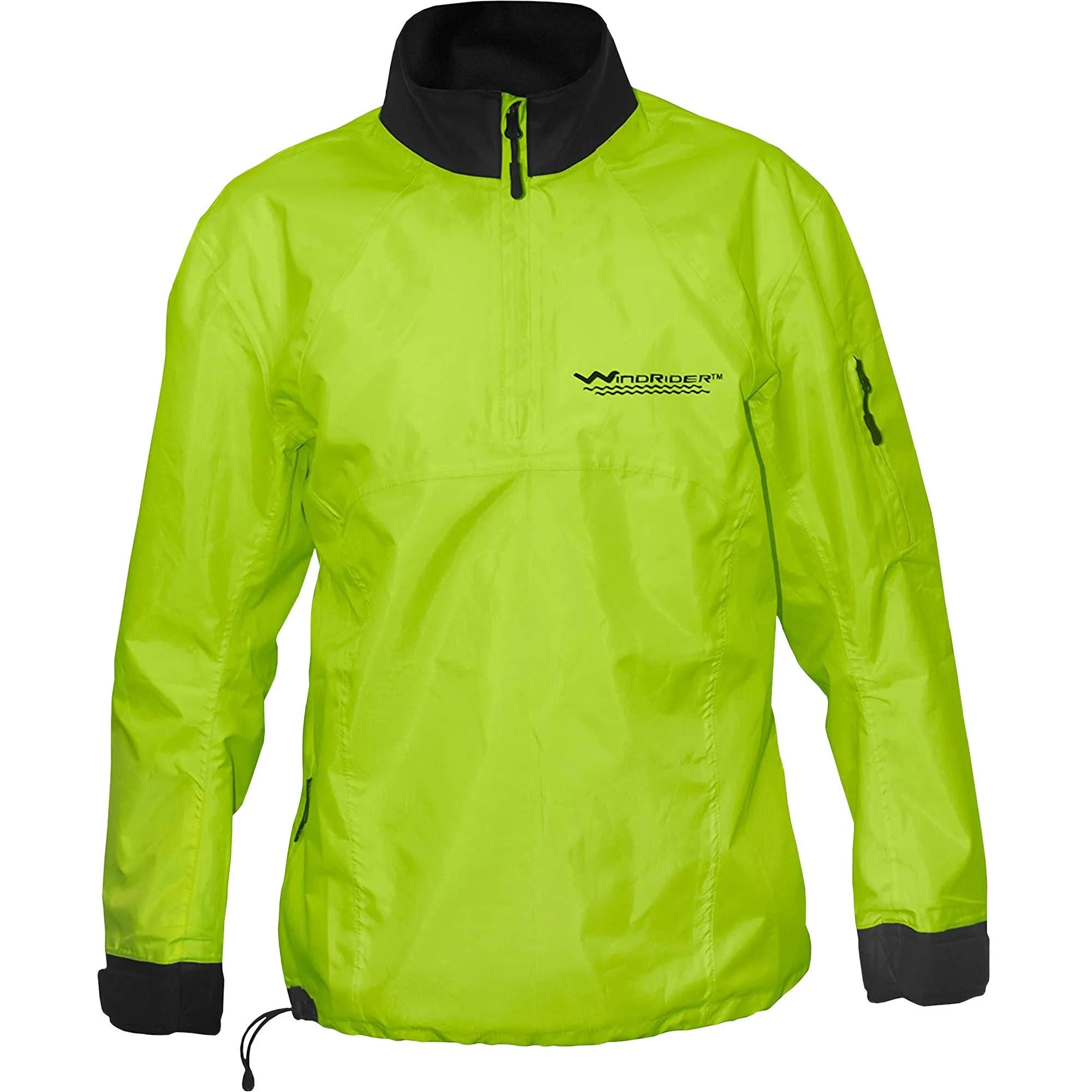 WindRider Waterproof Paddling Sailing Spray Top | Neck and Wrist Seals | Front Zipper | Shoulder Pocket Yellow XX-Large