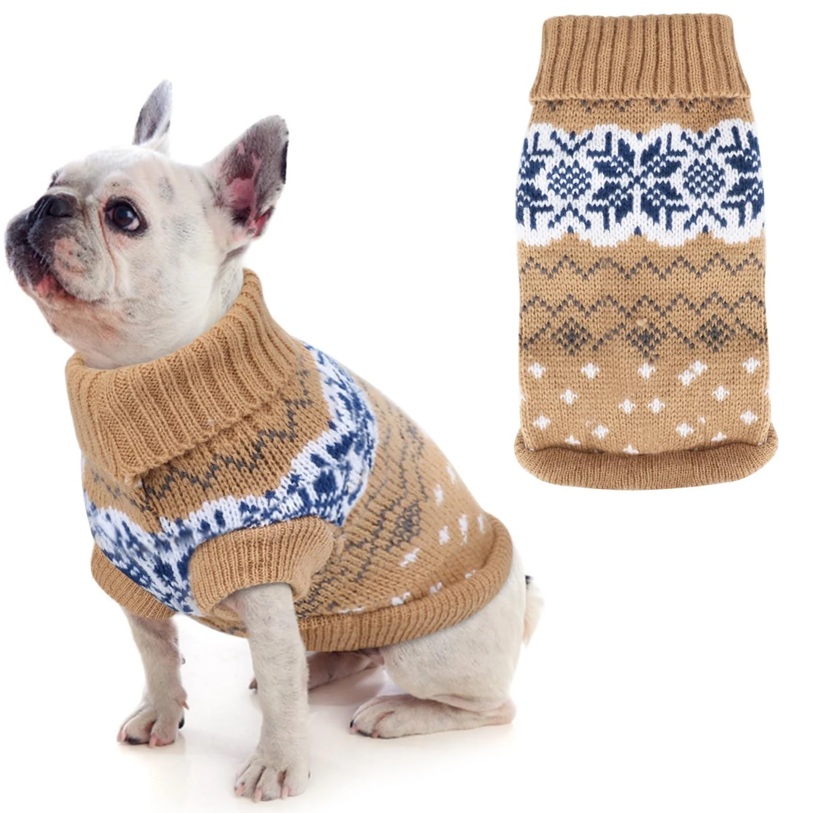 Idepet dog sweater winter warm dog cat sweater clothing pet mantle costume puppy sweater pullover clothing for small medium -sized dogs catso pet sweater xl yellow