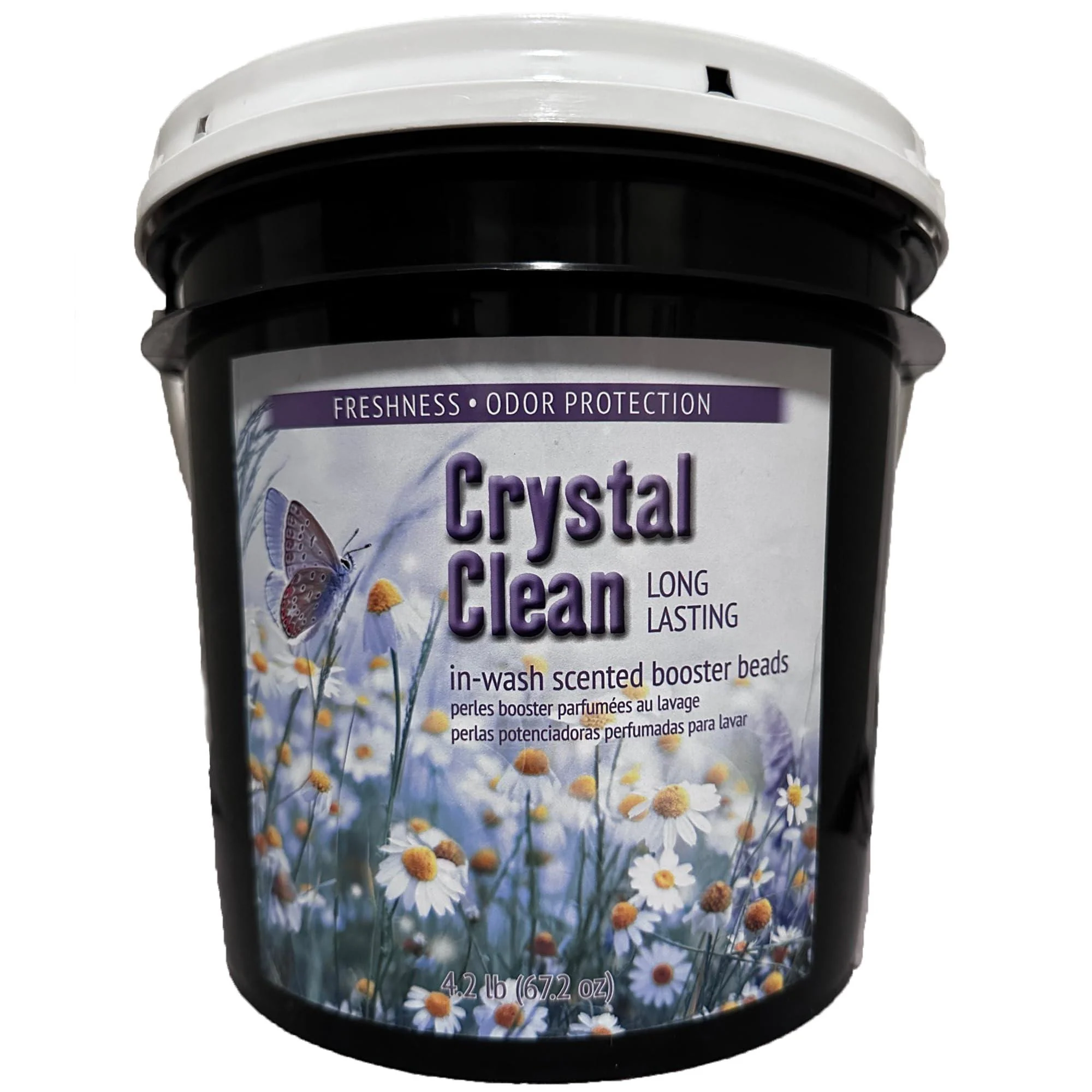 Crystal Clean, In-Wash Laundry Scent Booster Beads, Freshly Scented, 67.2 Oz