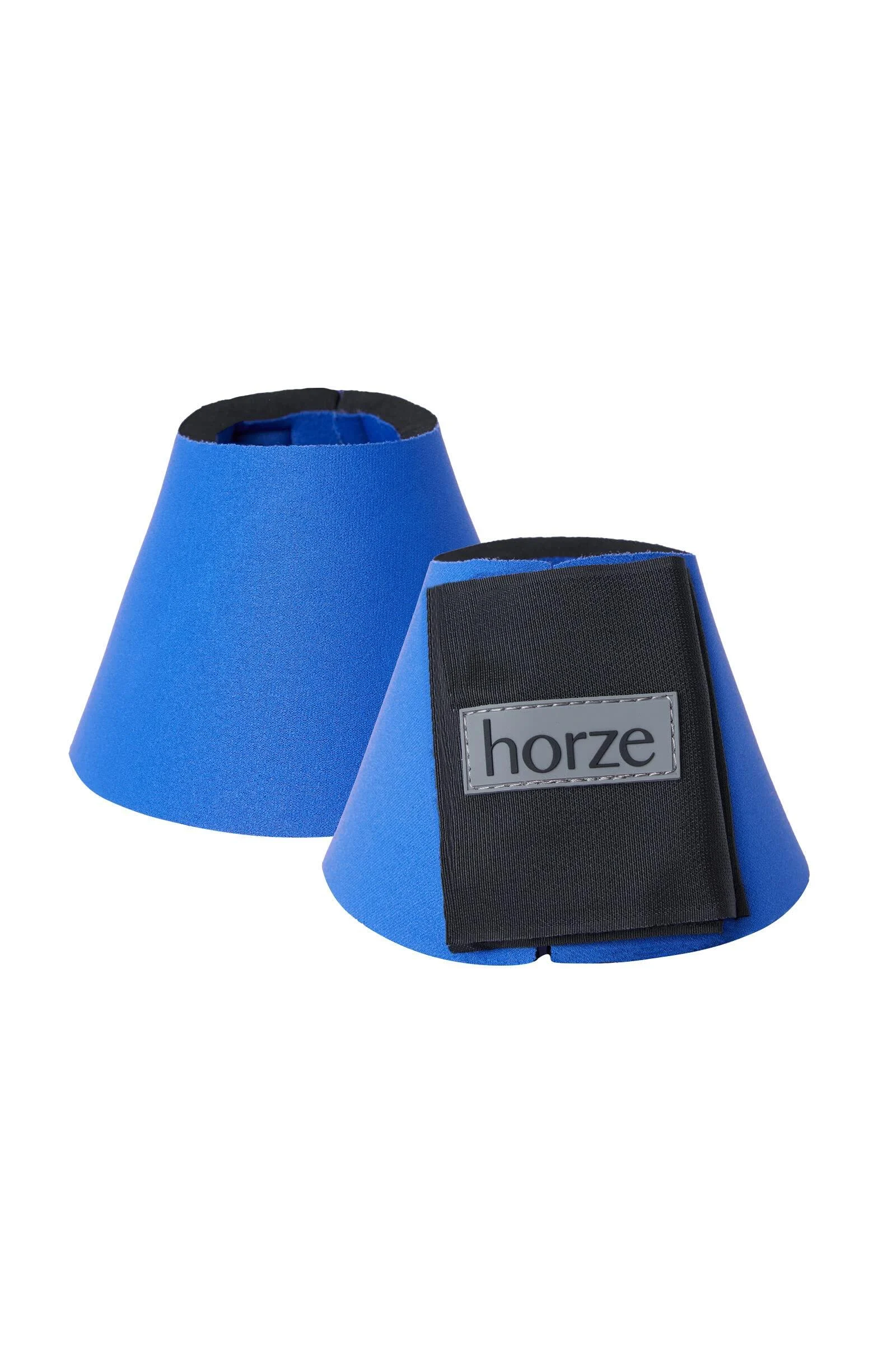 HORZE Horse Bell Boots ProBell Jumping Boots with Velcro Fastener Set of 2 Blue XL XL Blue