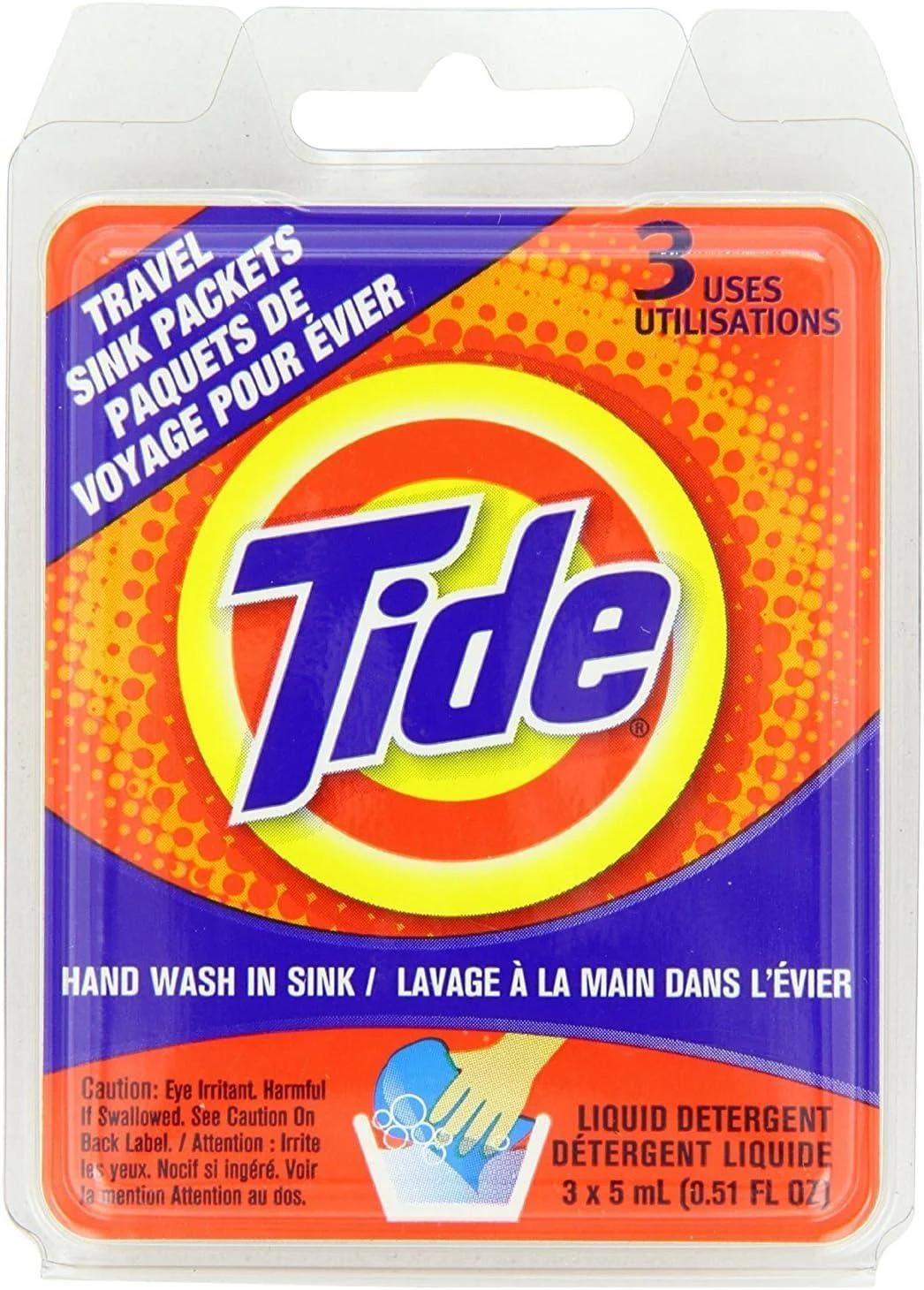Tide Travel Sink Packets - 3 Each (case of 24)