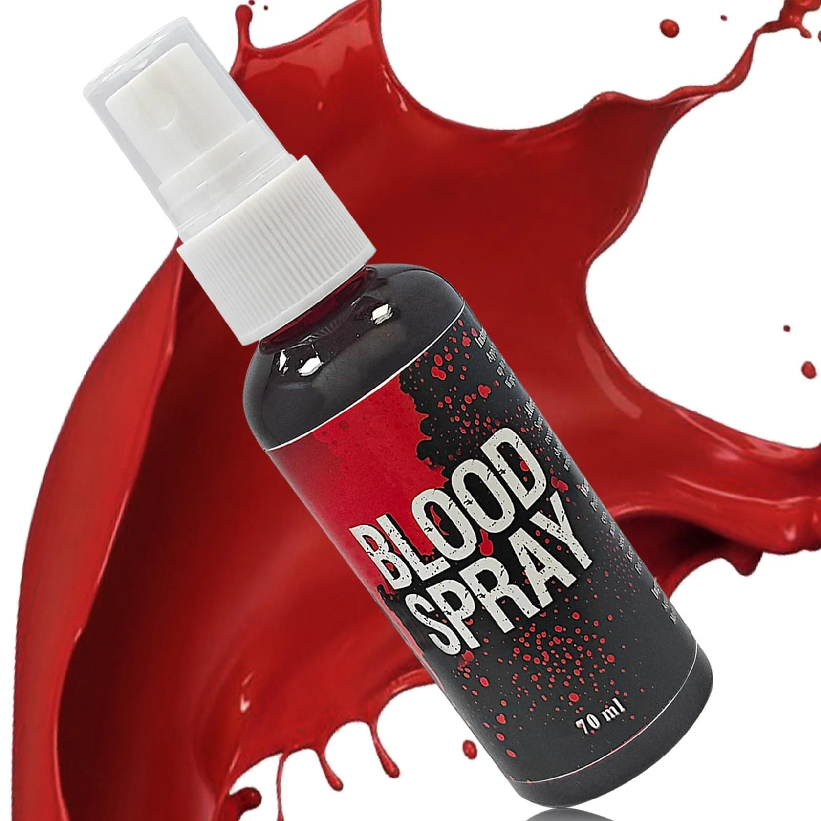 Halloween Fake Blood Spray Blood Splatter Realistic Liquid Fake Blood Washable Fake Blood for Clothes Special Effects SFX Makeup Kit for Zombie Bride Vampire Monster SFX Scary Clown Dress Up 1P Red - WYBLZPXZ
