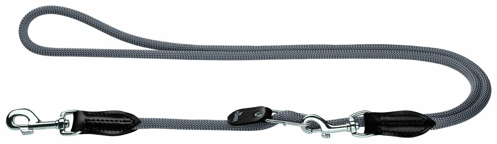 HUNTER FREESTYLE Vario leash for dogs robust weatherproof 1.0 x 260 cm grey grey 1.0 x 260 cm