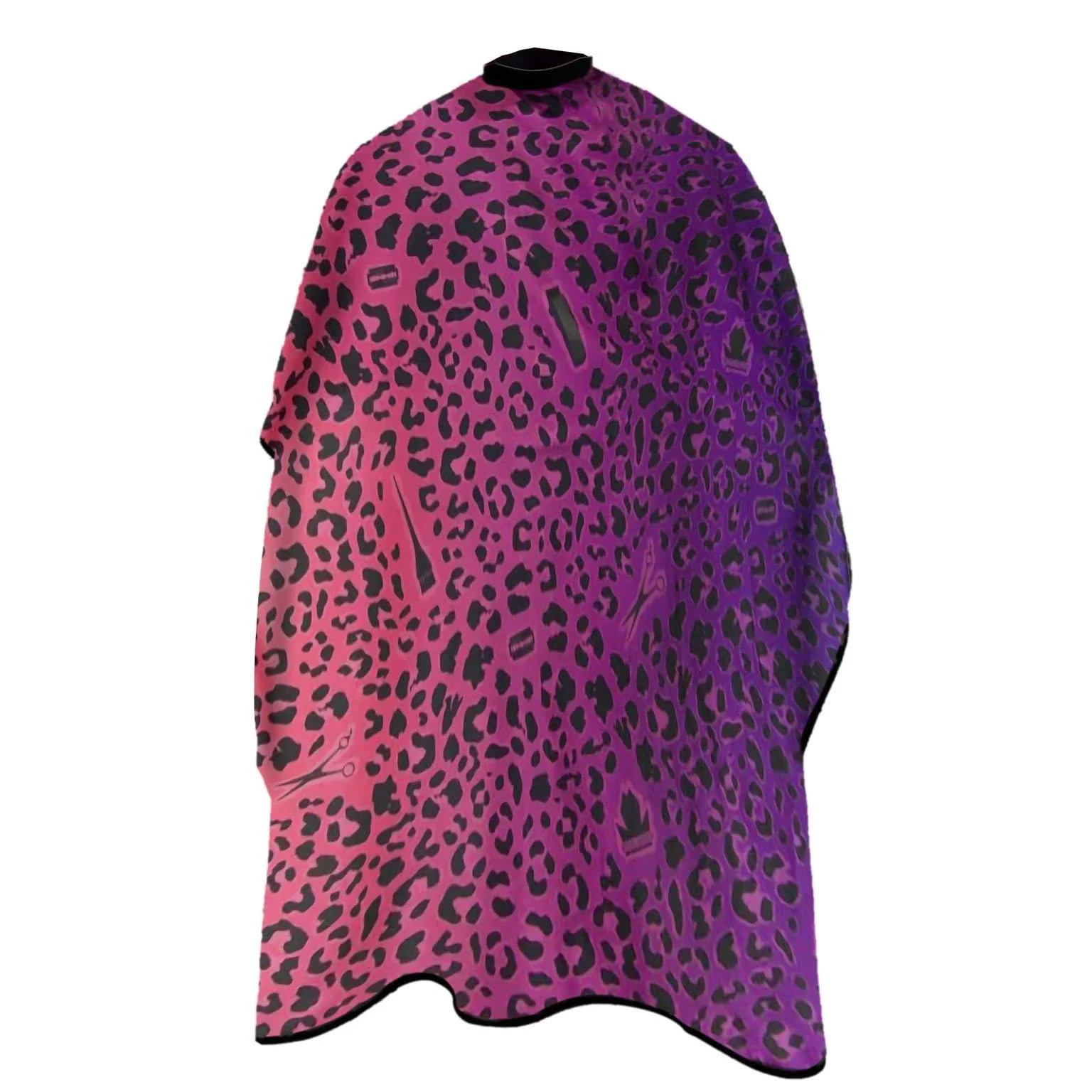 King Midas EmpireUnisex Hair Stylist Cape - Hair Cutting Cape with Adjustable Neck and Metal Snap Button - Water Proof Cape Purple/Pink