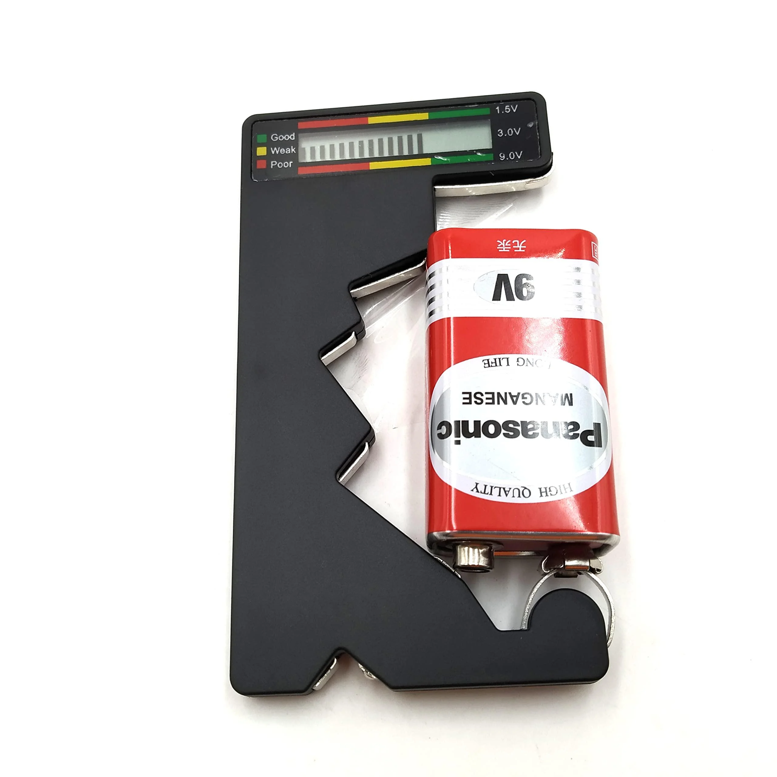 Battery Tester Battery Checker for Types of Battery AA AAA C D N 9V 1.5V Button Cell Batteries - Mingya
