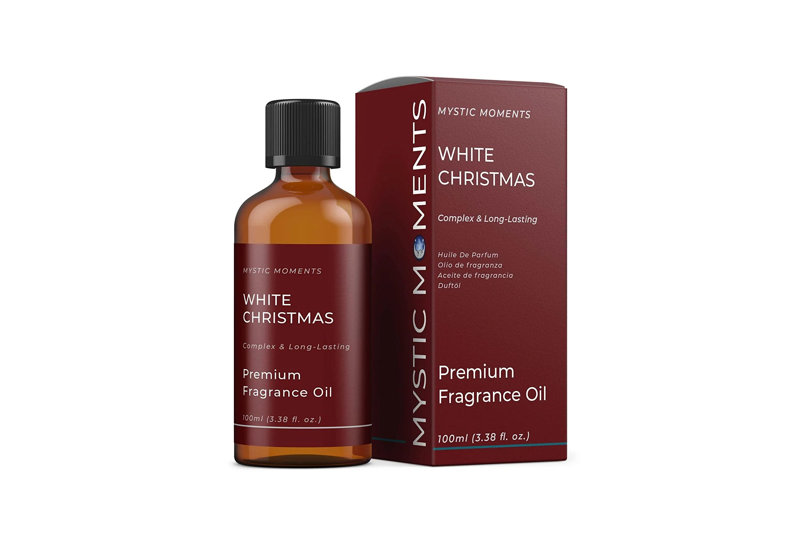 Mystic Moments | White Christmas Fragrance Oil - 100ml - Perfect for Soaps Candles Bath Bombs Oil Burners Diffusers and Skin & Hair Care Items White Christmas 100 ml (Pack of 1)