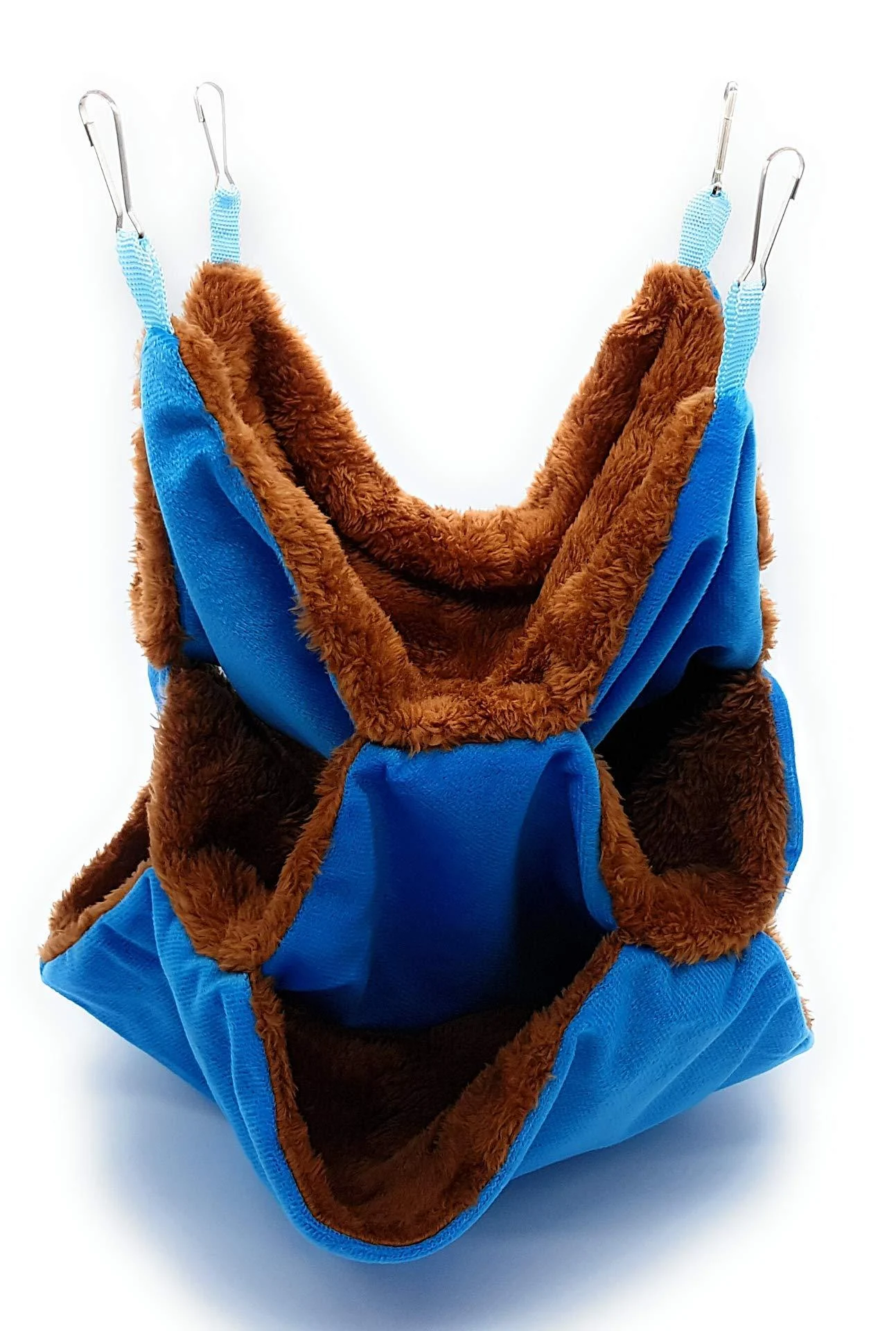 RatsLive Rodent Triple Hammock for Rats Hamsters Chinchillas and Squirrels 35 x 35 cm (Blue)