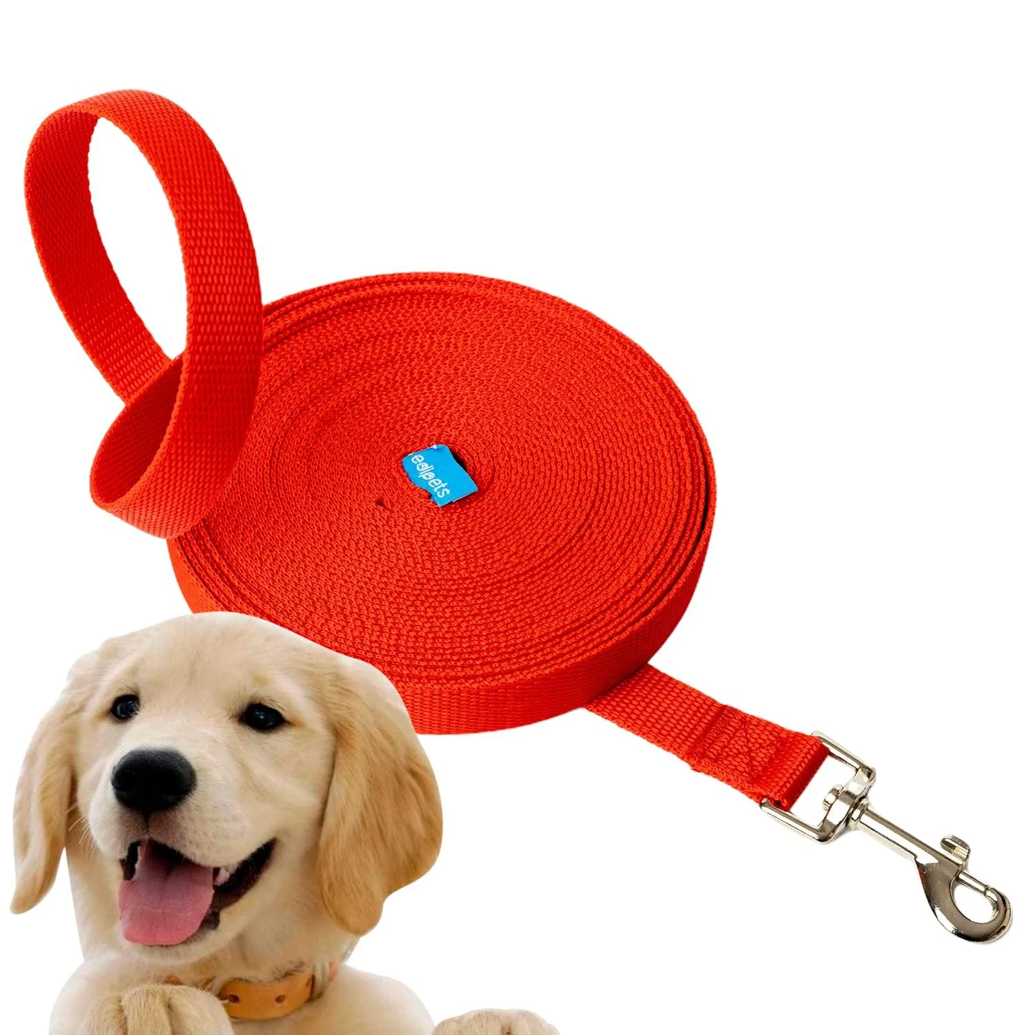 Edipets tow lines for dogs 1.5m/3m/5m/10m/15m waterproof training line for large to small dogs robust dog leash (10 m) Sorted (dark blue red or black) 10 meters (dark blue red or black)))