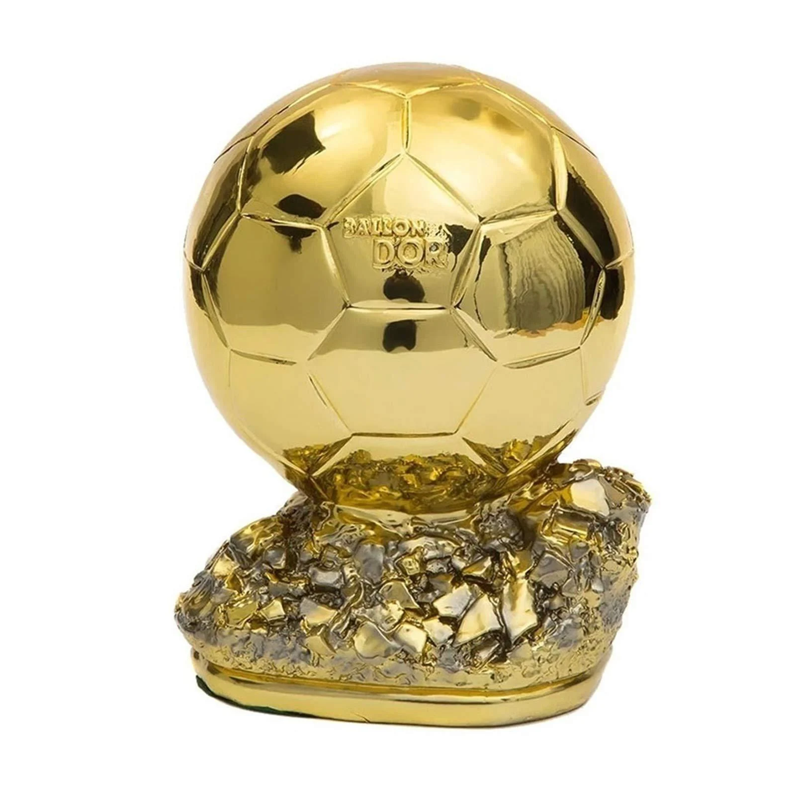 Golden Ballon Football Trophy Champion Trophy Golden Ball Soccer Trophy Best Player Awards 16cm/6.3" - Tyoo