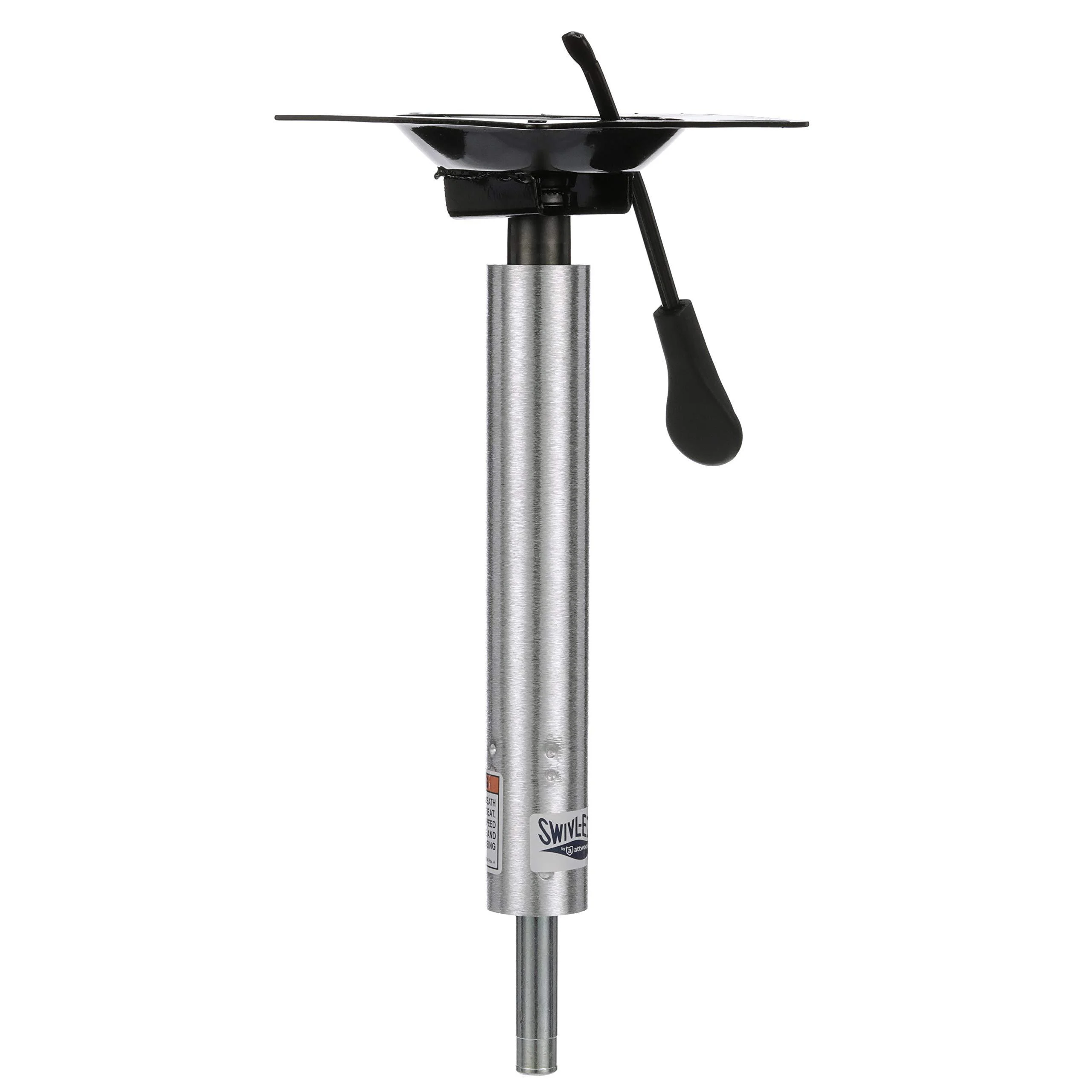 attwood Lock'N-Pin 3/4" Adjustable Power Pedestal Boat Seat Pin Post with Mount SP-3004-T Threaded Non-threaded