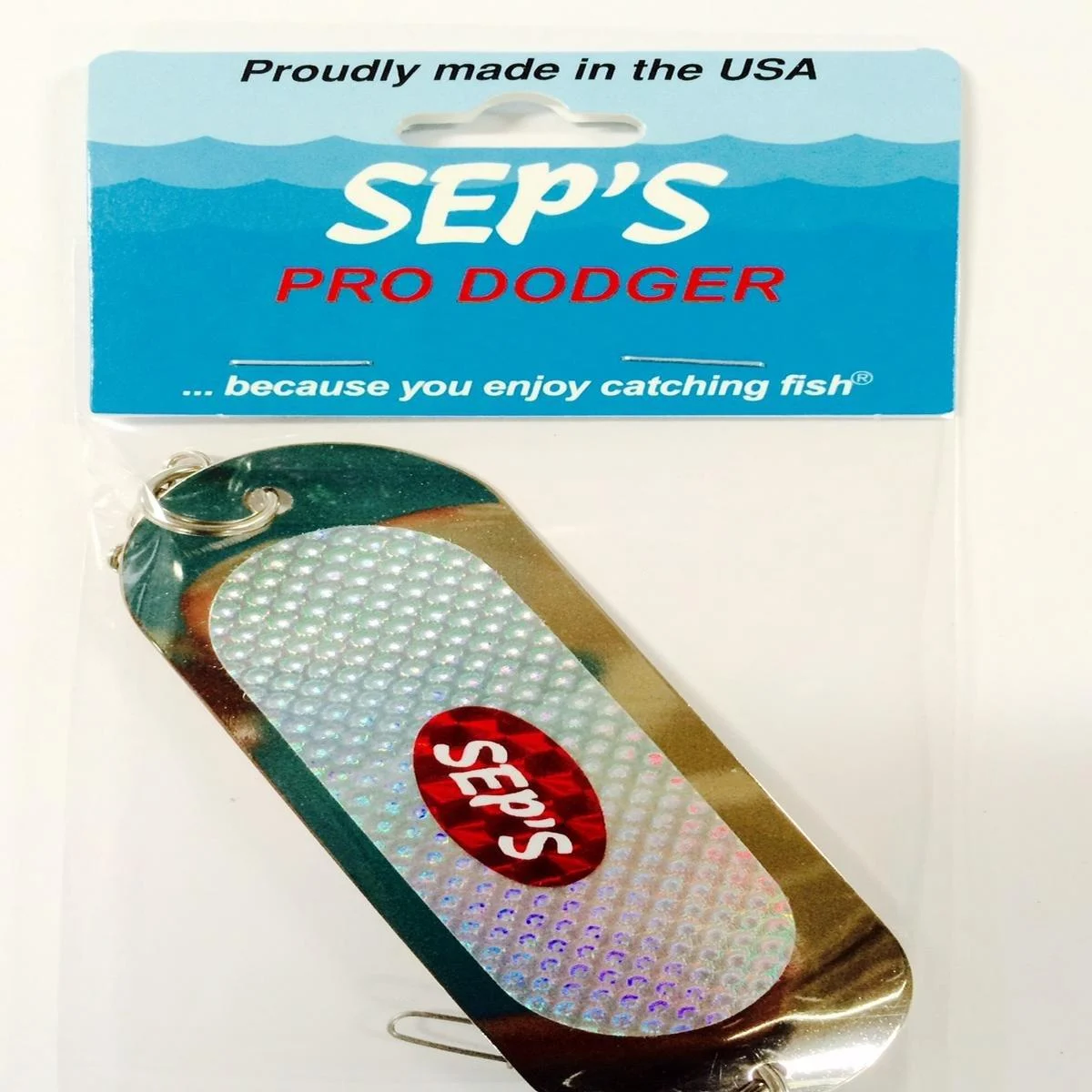 Sep's Pro Fishing Dodger, 4/0, Silver