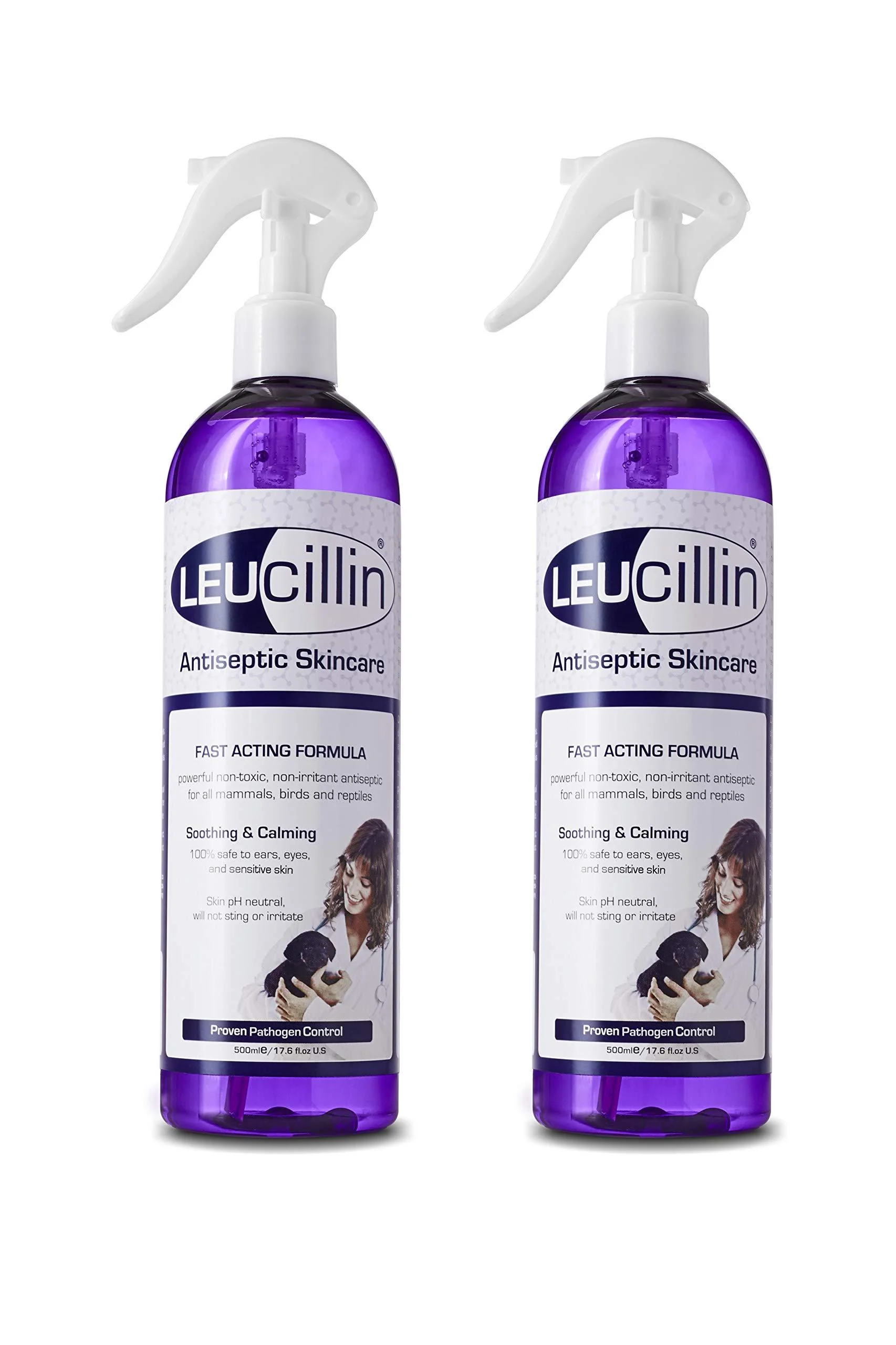 Leucillin Natural Antiseptic Spray 2 x 500ml