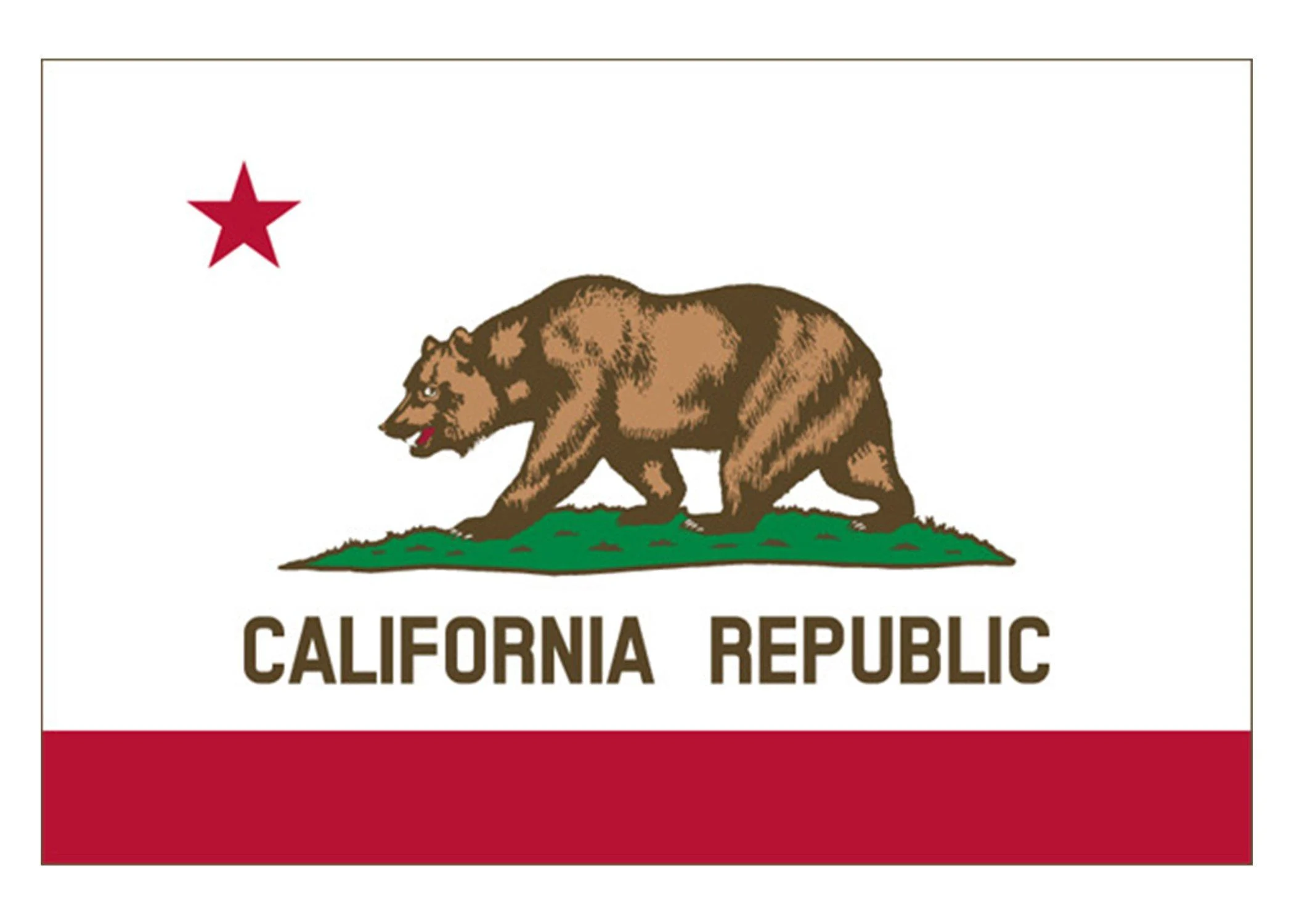 California Sticker CA Republic State Flag Auto Car Decal Bumper Window Sticker (3x5") - Rogue River Tactical